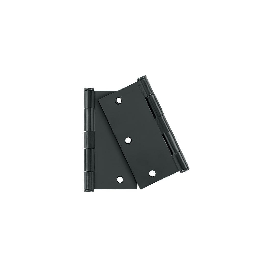 Bolsa c/2 bisagras cuadradas 3-1/2", plana, negro, BASIC