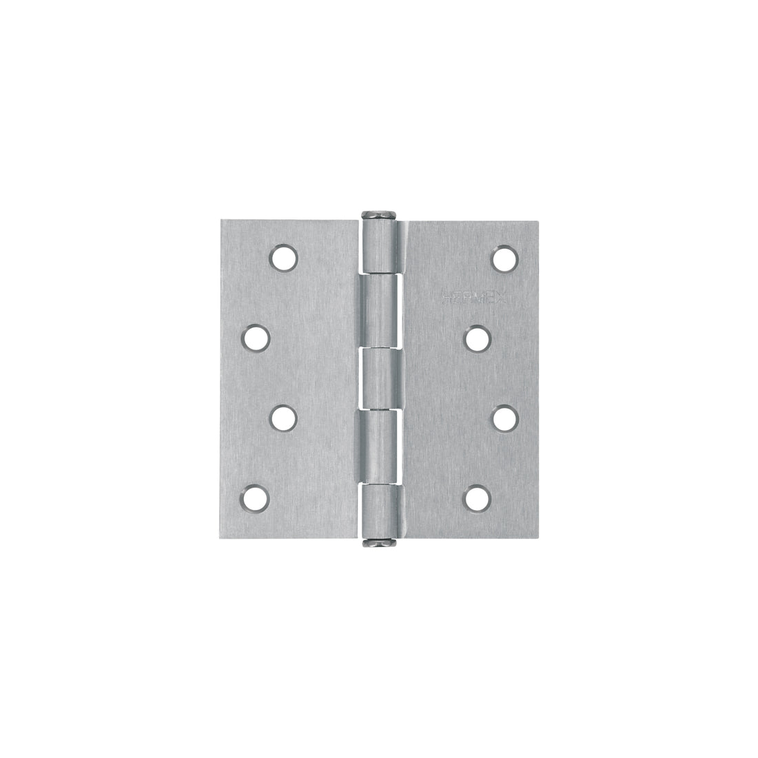 Bisagra cuadrada 4", satinado, cabeza plana, HERMEX