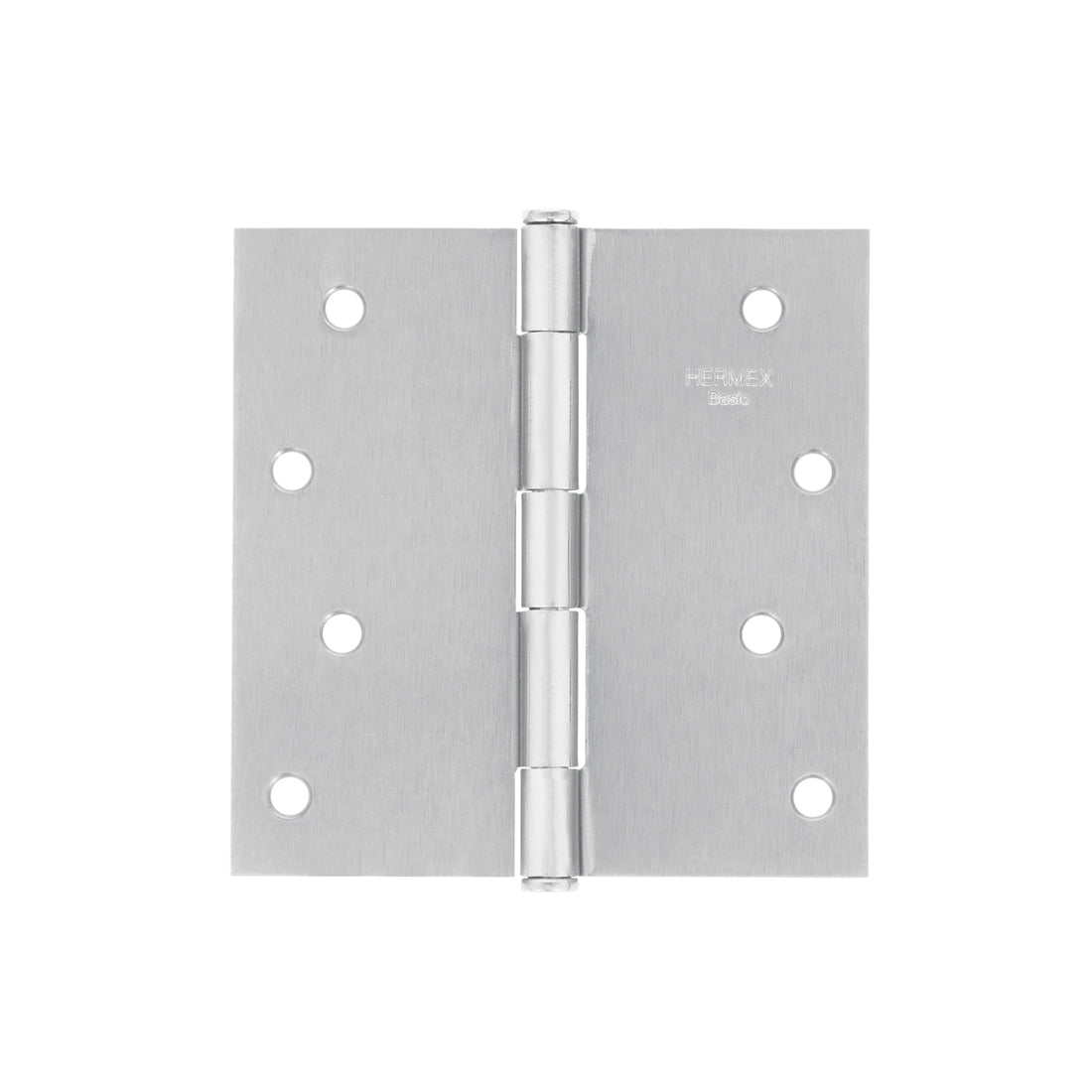 Bisagra cuadrada 4", satinado, cabeza plana, BASIC