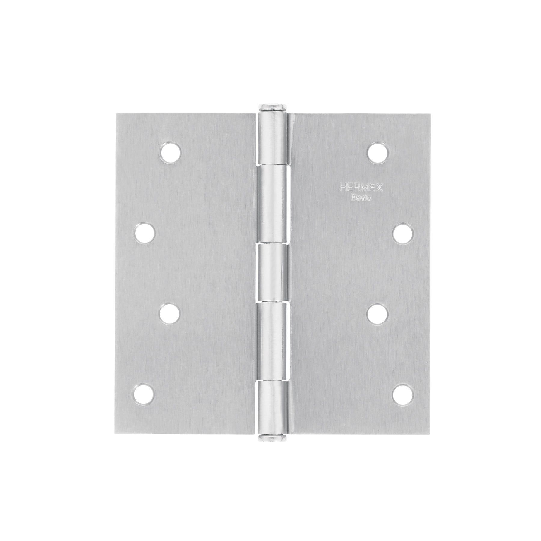Bisagra cuadrada 4", satinado, cabeza plana, BASIC