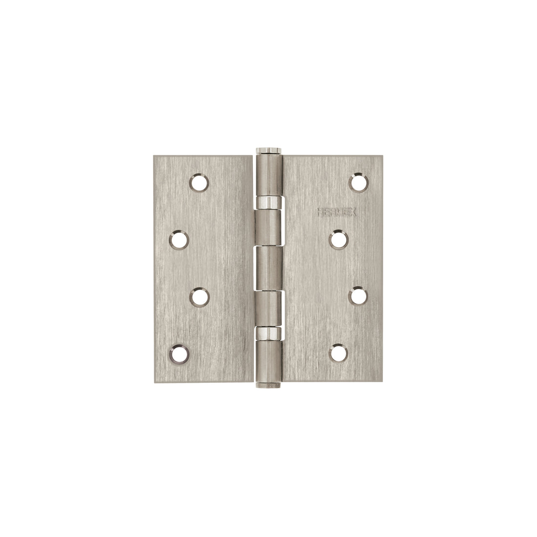 Bisagra cuadrada 4" acero inox, cabeza plana, HERMEX