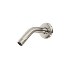 Brazo corto con chapetón para regadera, satinado, FOSET AQUA