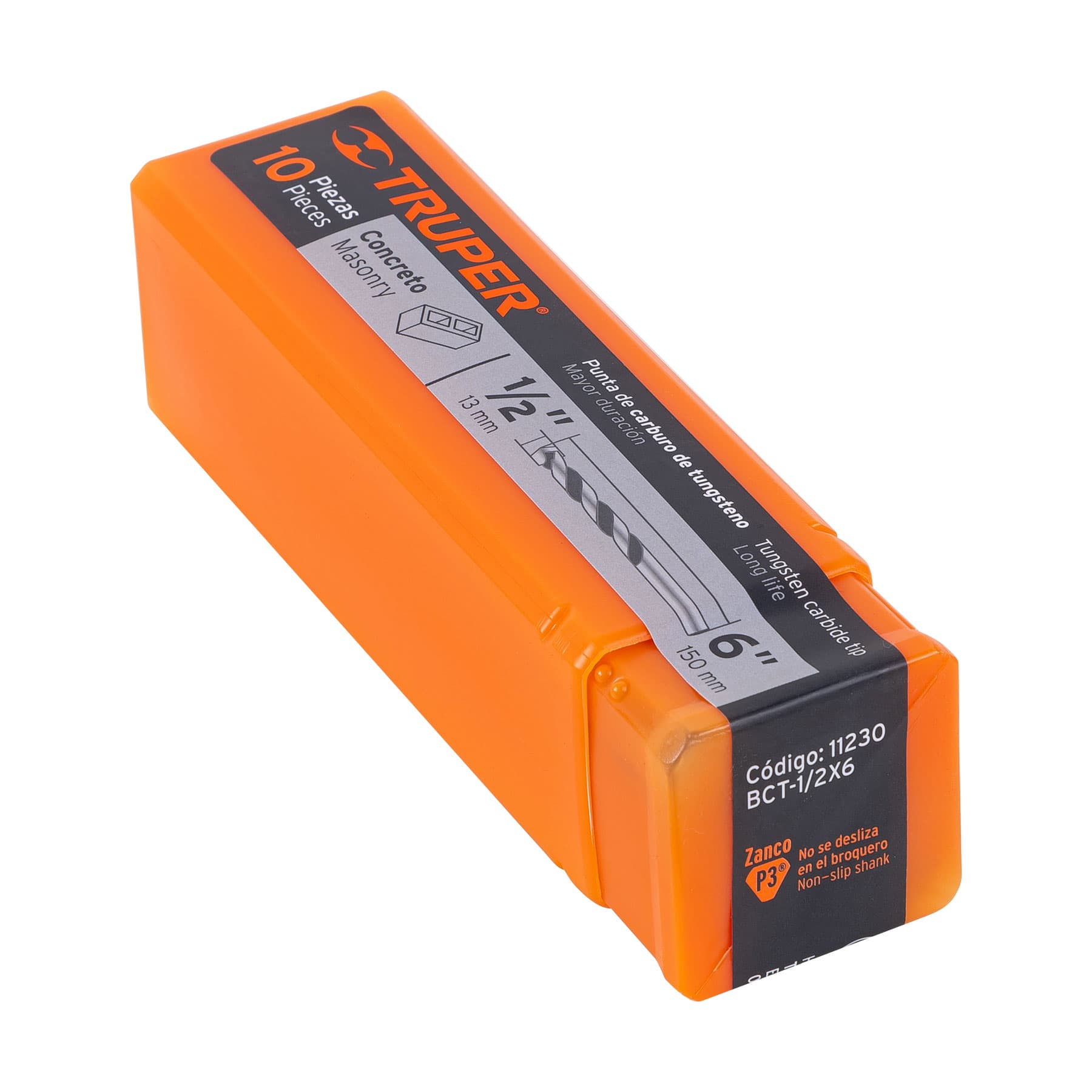 Broca para concreto de 1/2 x 6", TRUPER