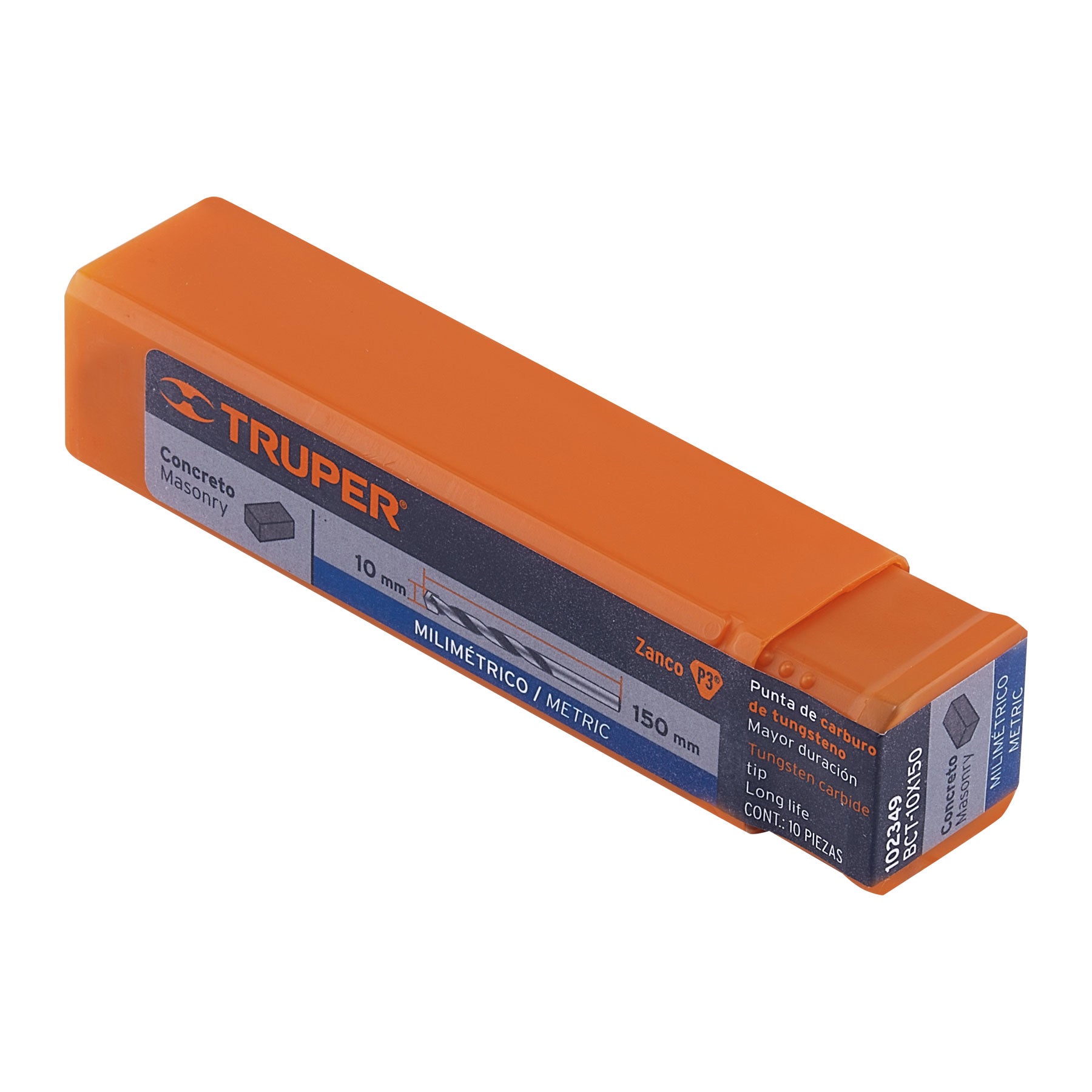 Broca para concreto 10 x 150 mm, TRUPER