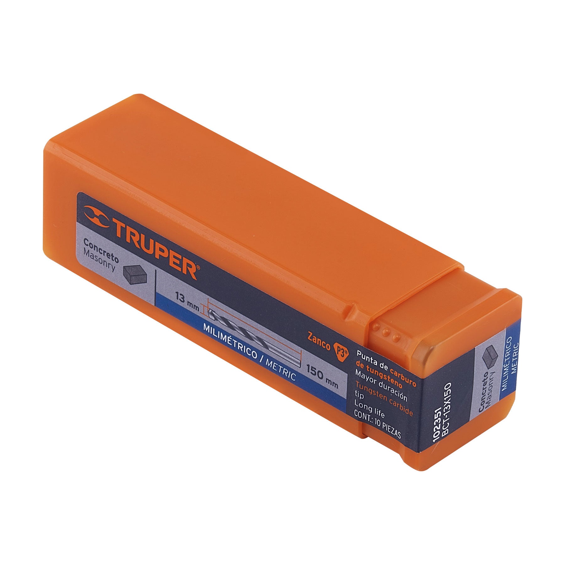 Broca para concreto 13 x 150 mm, TRUPER
