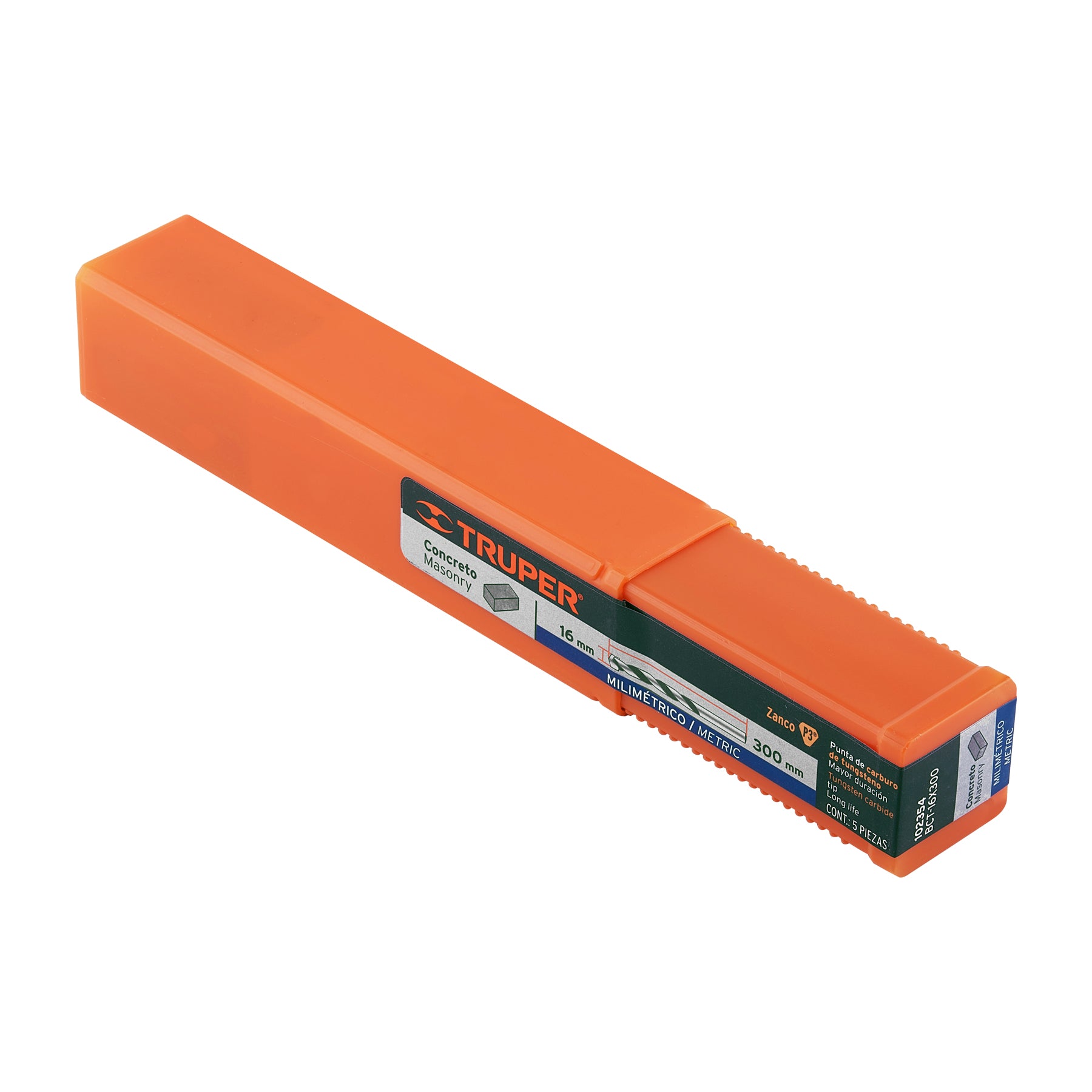 Broca para concreto 16 x 300 mm, TRUPER