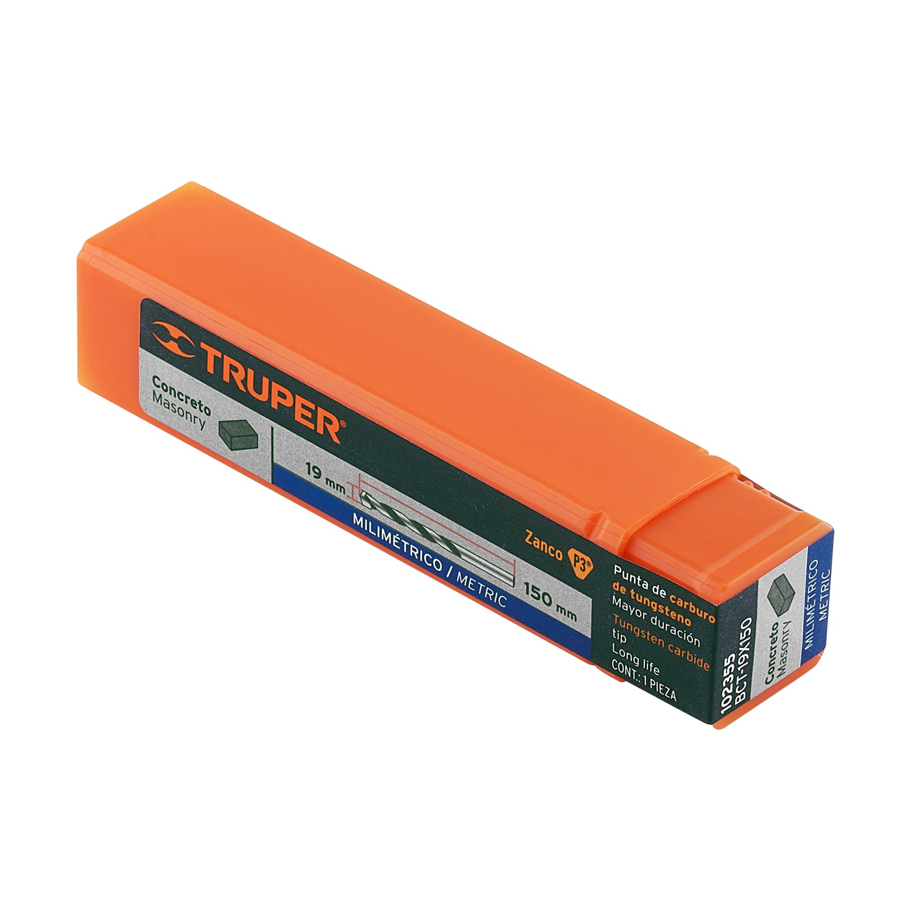 Broca para concreto 19 x 150 mm, TRUPER