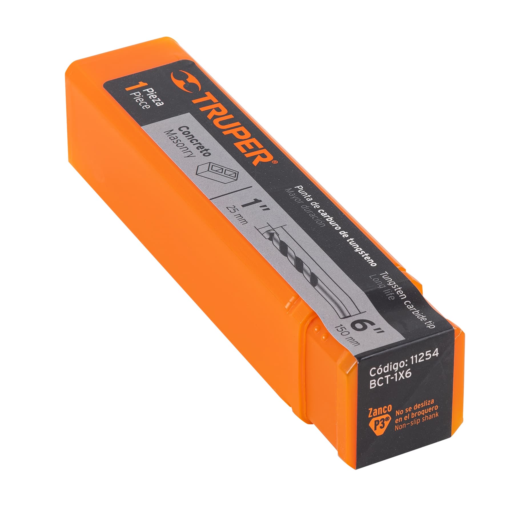 Broca para concreto de 1 x 6", TRUPER