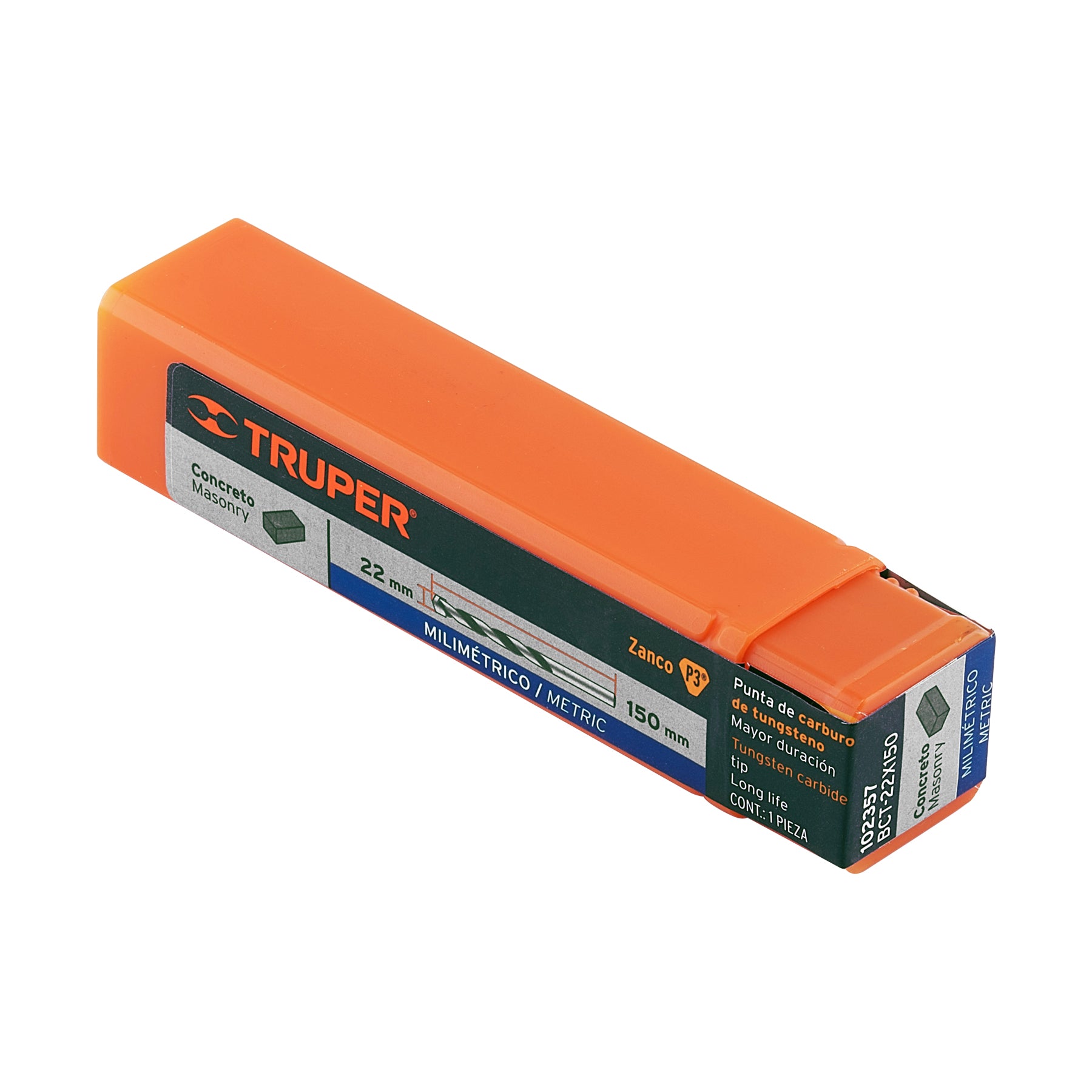Broca para concreto 22 x 150 mm, TRUPER