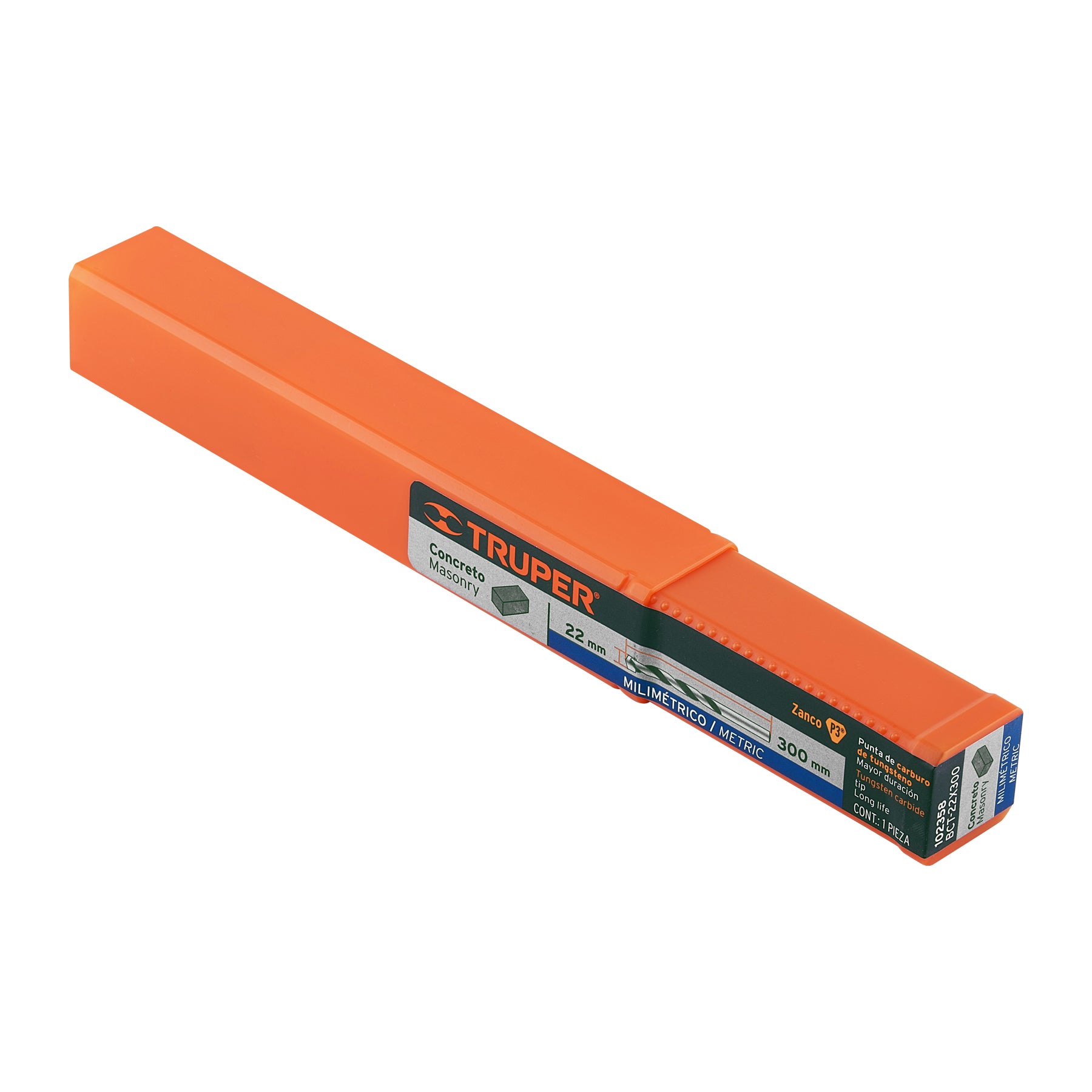 Broca para concreto 22 x 300 mm, TRUPER