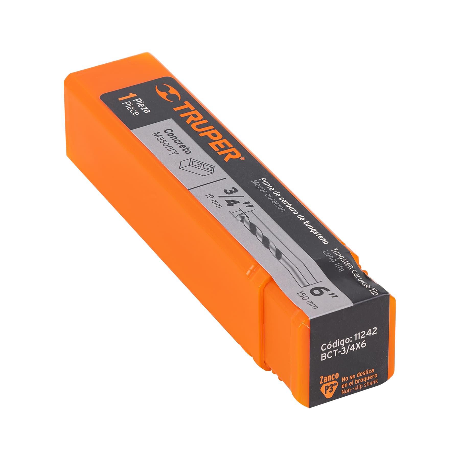 Broca para concreto de 3/4 x 6", TRUPER