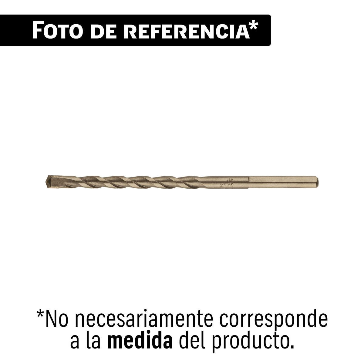 Broca para concreto de 5/8 x 12" en blíster, TRUPER