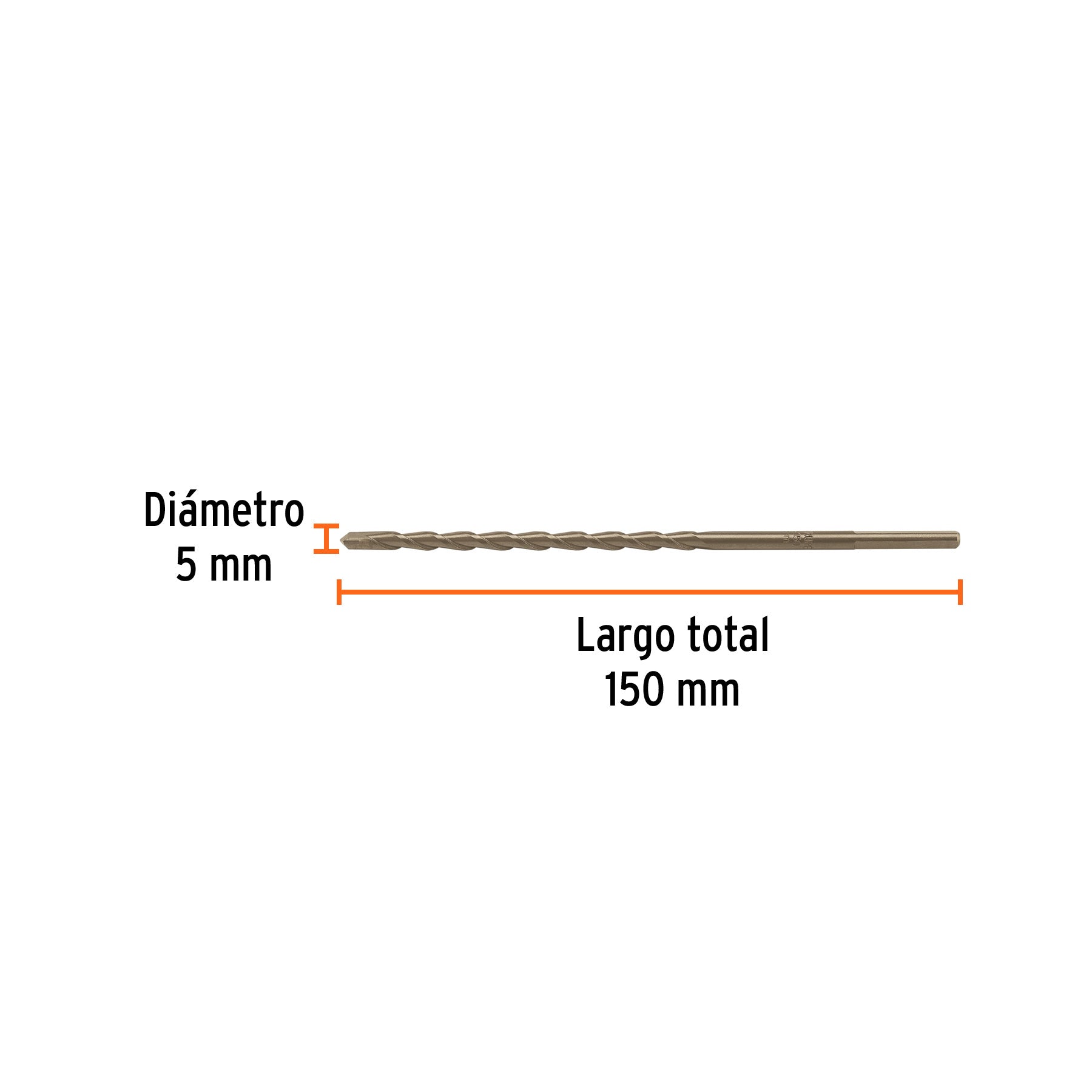 Broca para concreto 5 x 150 mm, TRUPER