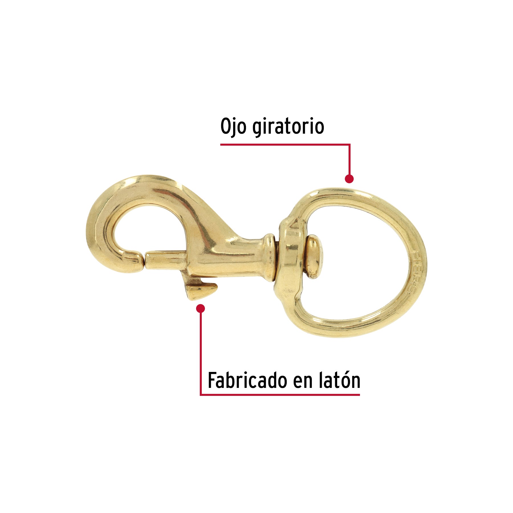 Bandola destorcedora de latón 1", FIERO