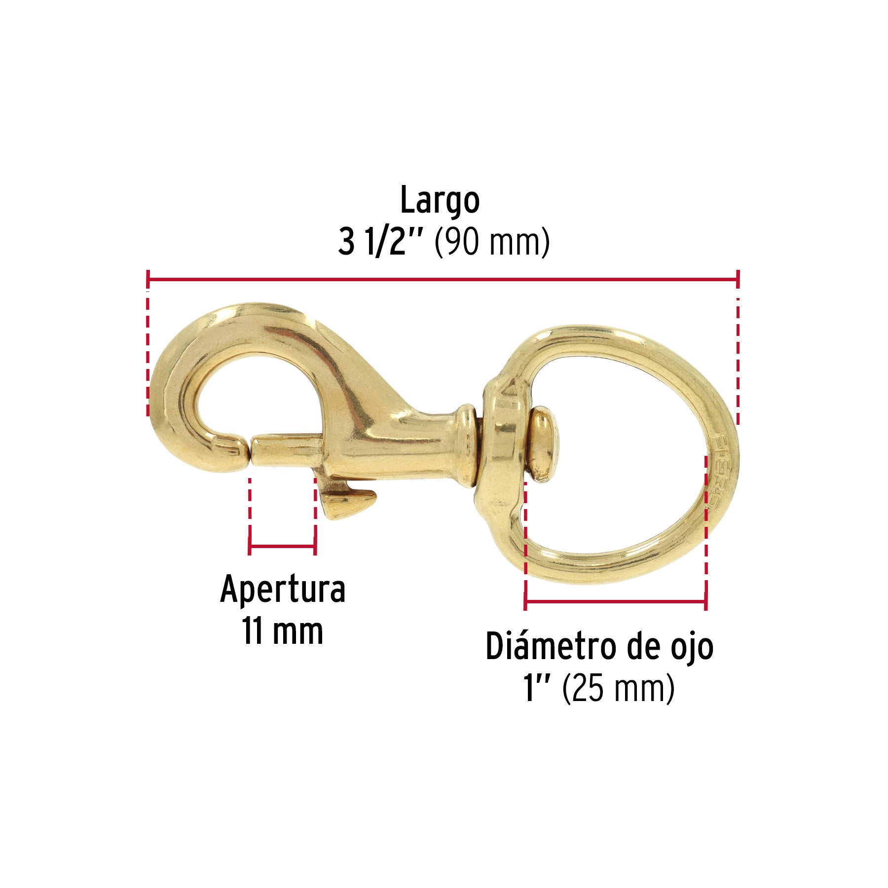 Bandola destorcedora de latón 1", FIERO