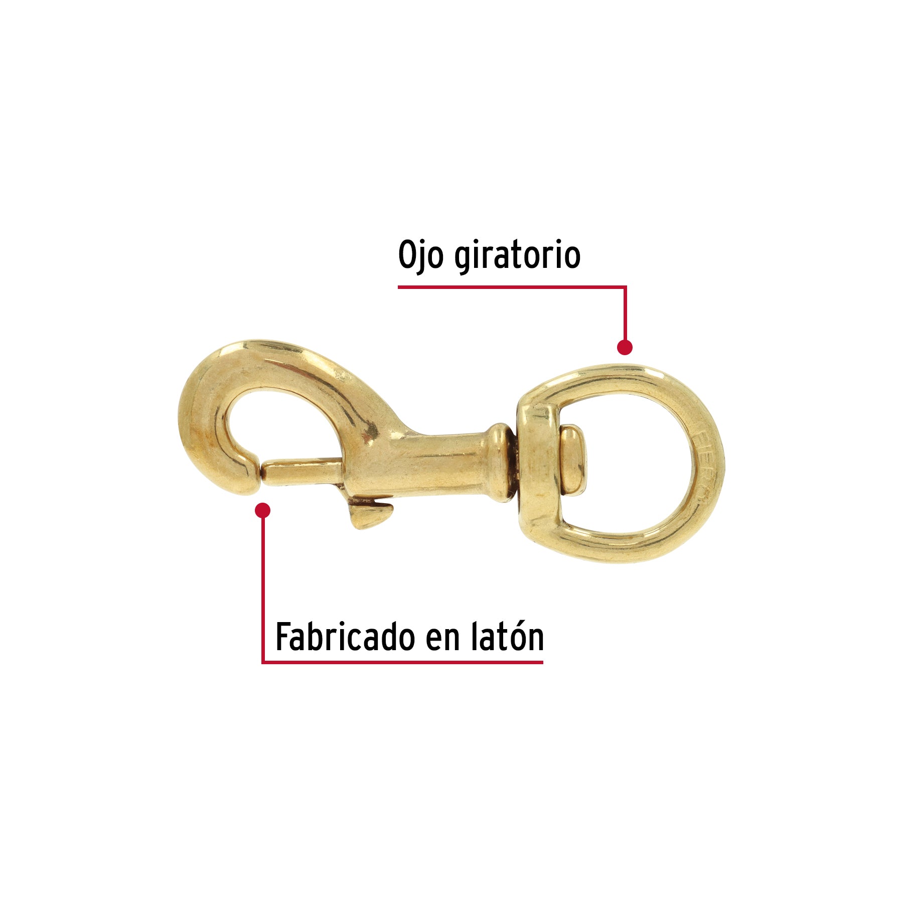 Bandola destorcedora de latón 3/4", FIERO