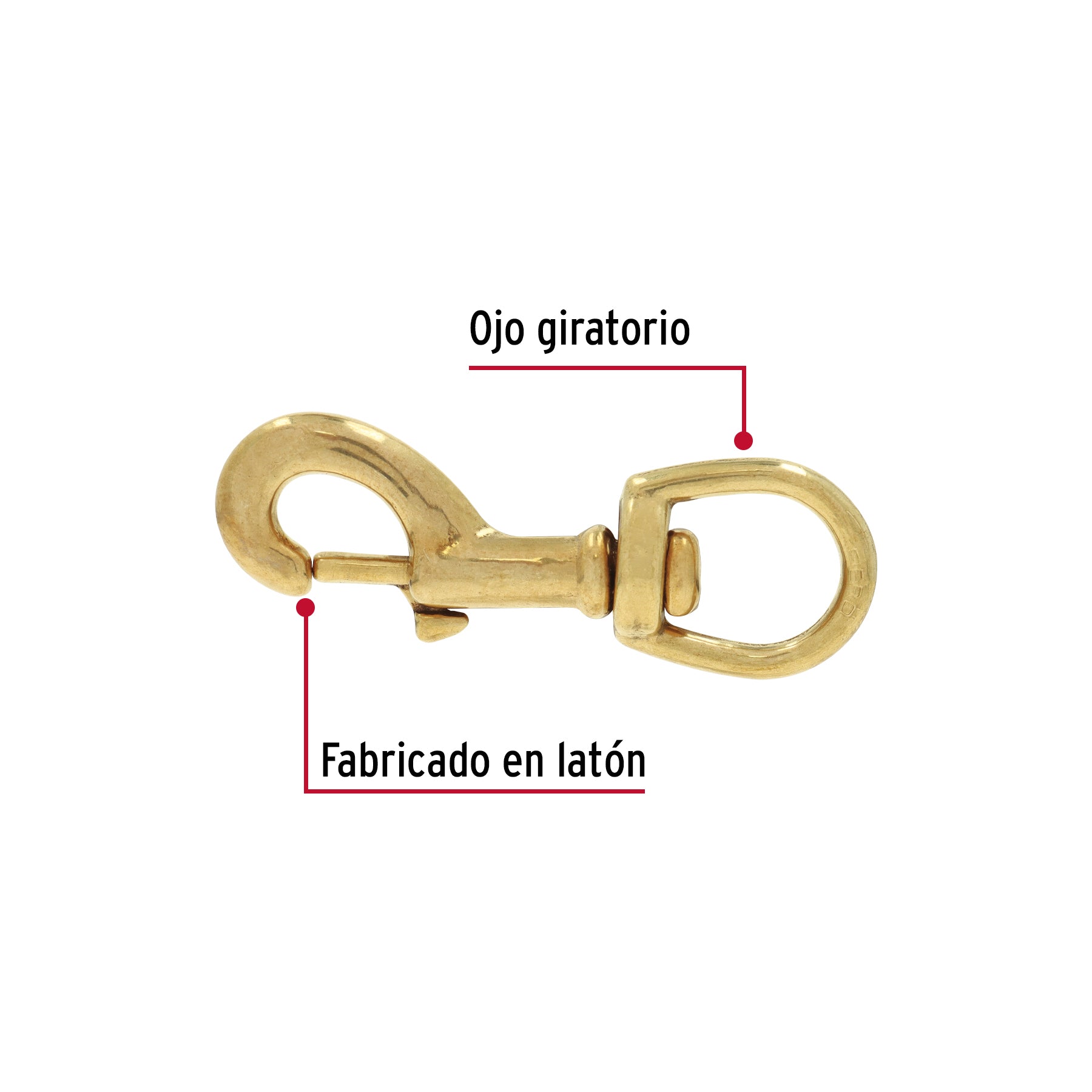 Bandola destorcedora de latón 5/8", FIERO