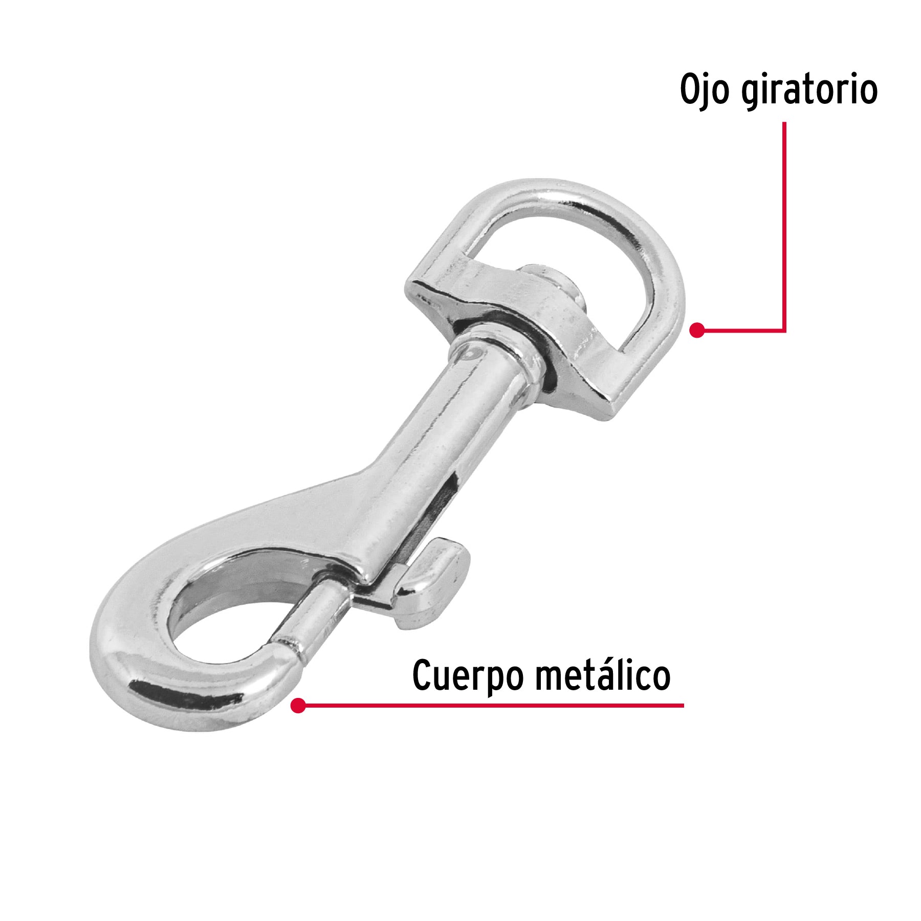 Bandola de zinc de 1/2" giratoria, FIERO