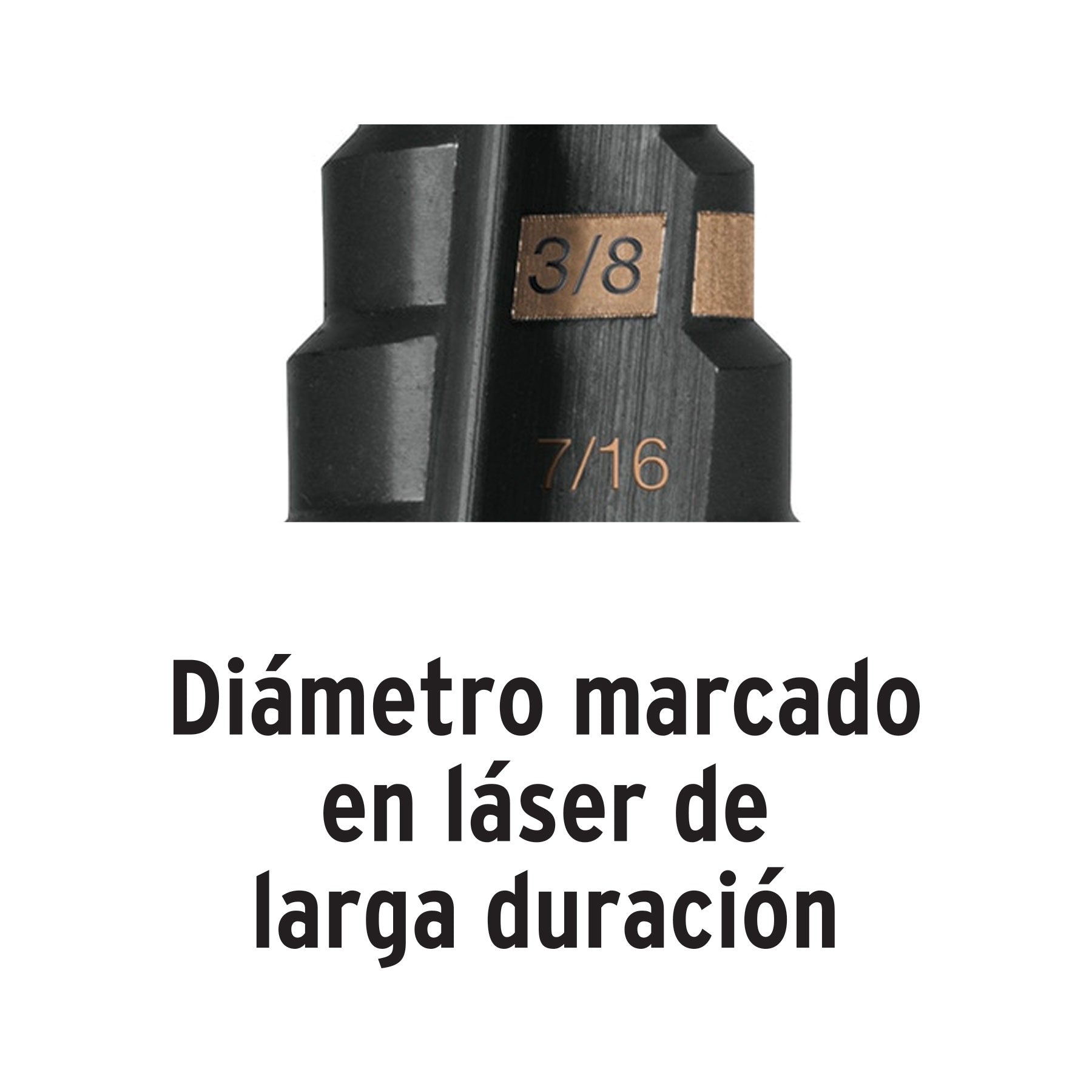 Broca escalonada óxido negro 10escalones 1/4 a 1-3/8",Truper