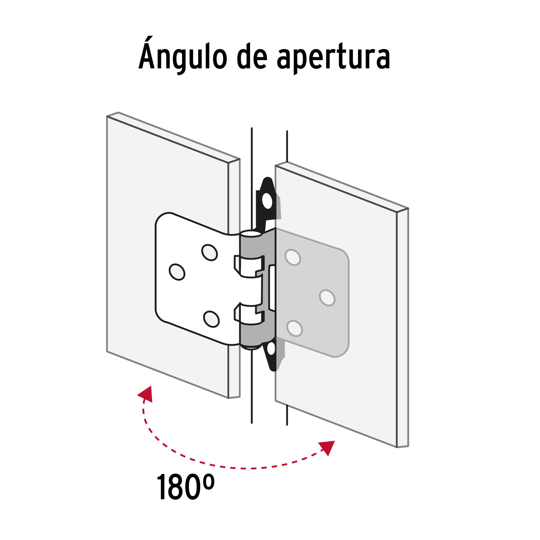 Bolsa con 2 bisagras parche de 7cm, niquelado, HERMEX