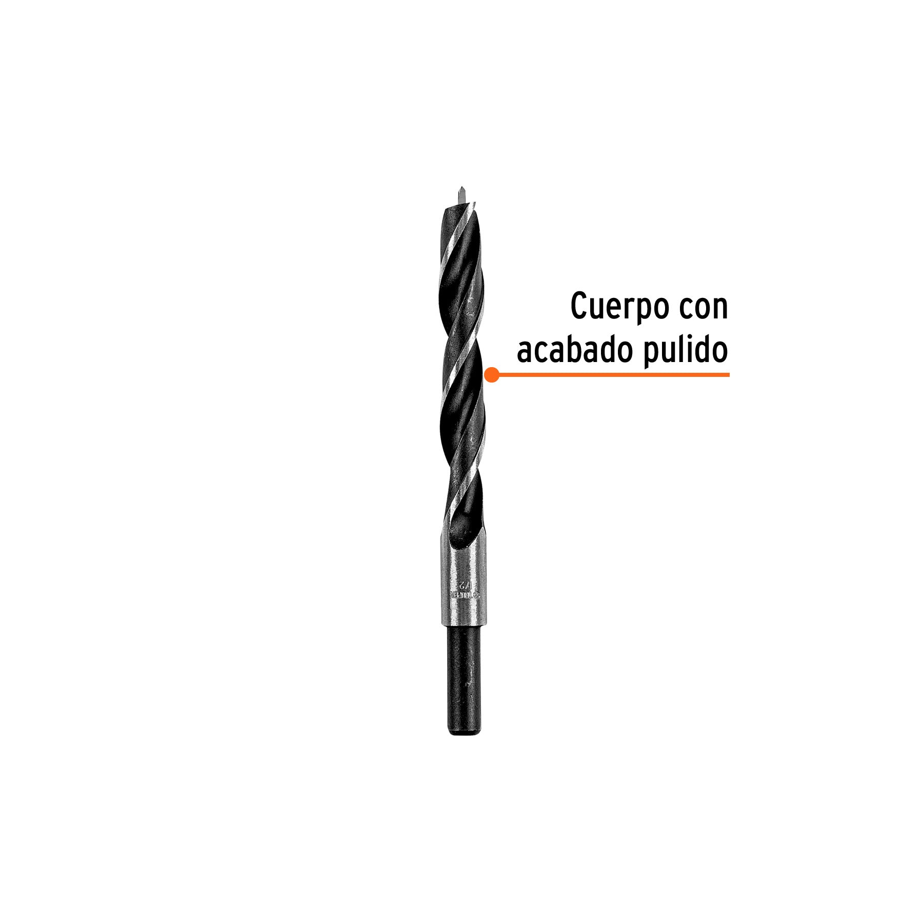 Broca con punta centradora para madera 1/2", TRUPER
