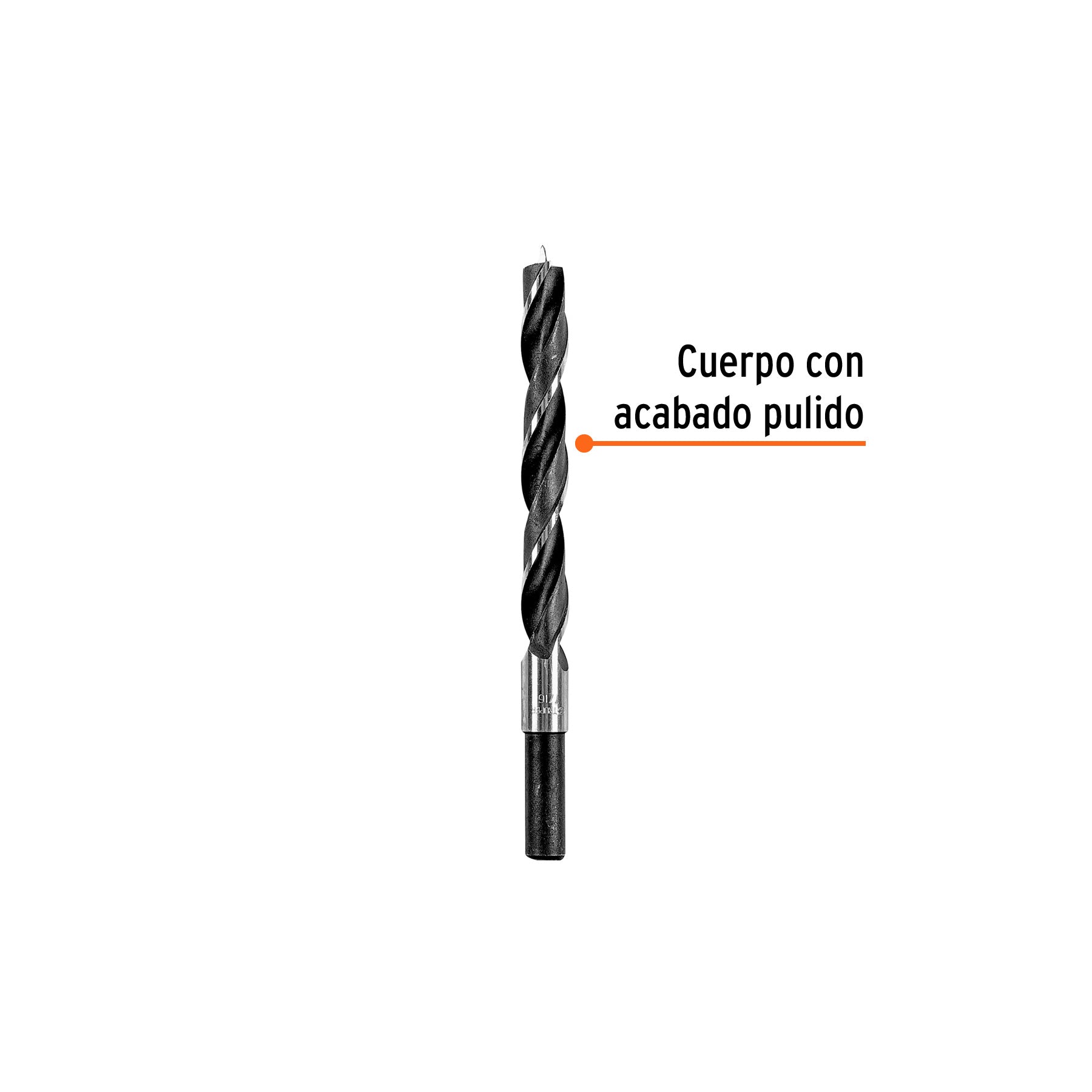Broca con punta centradora para madera 7/16", TRUPER