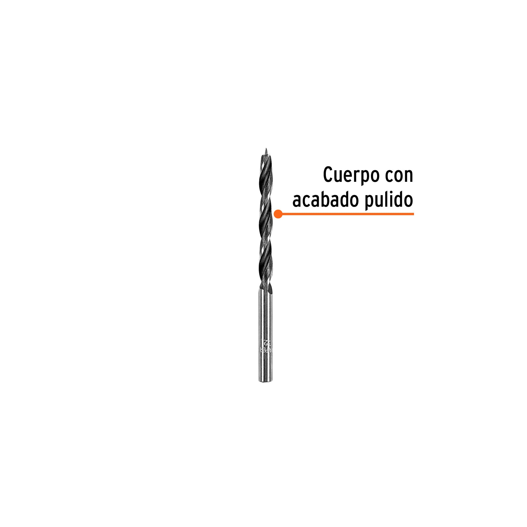 Broca con punta centradora para madera 7/32", TRUPER
