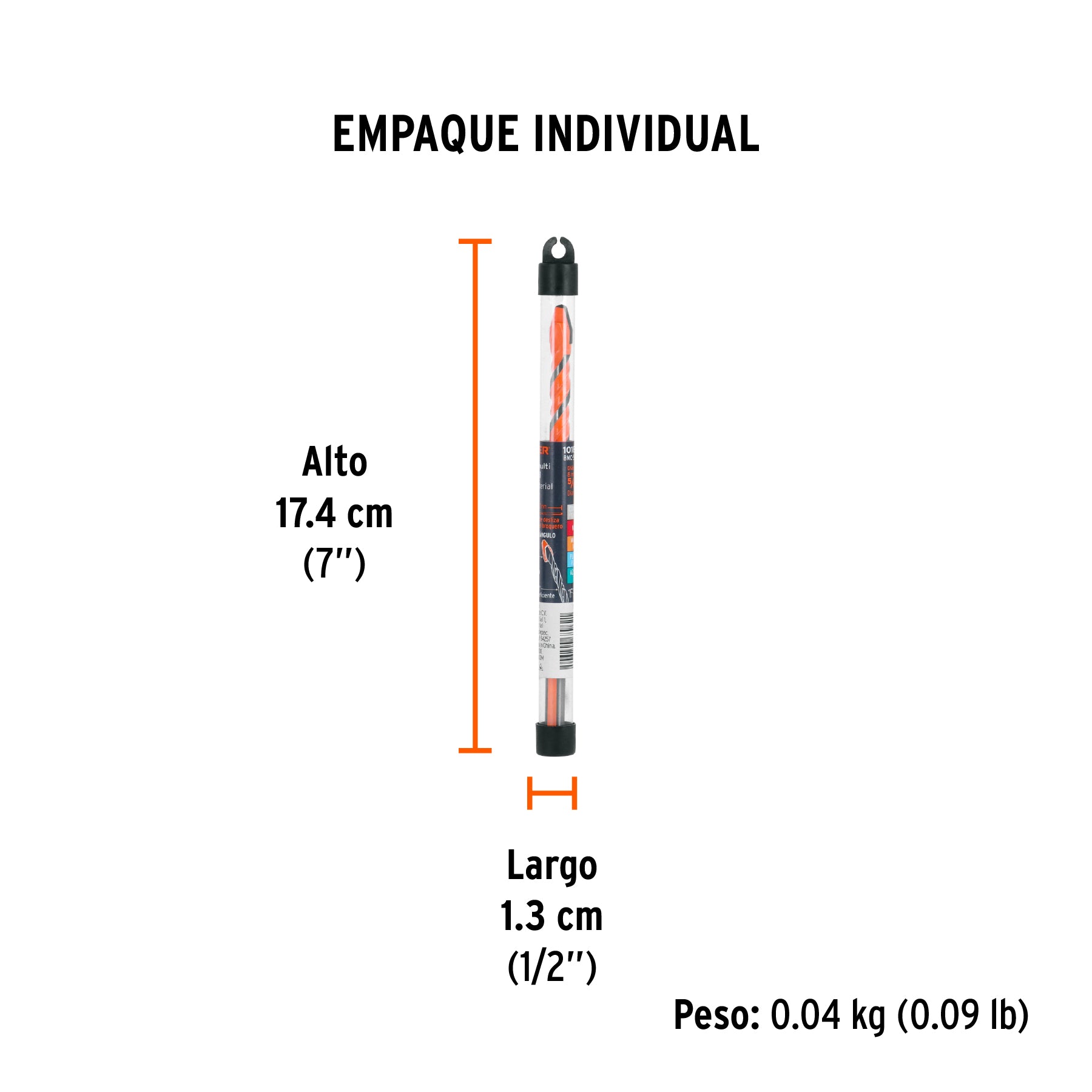 Broca multimaterial 5/16 x 6", TRUPER - Empaque