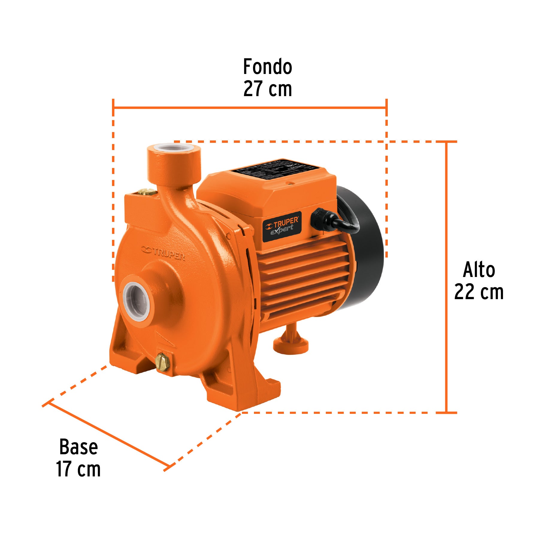 Bomba centrífuga para agua modelo europeo, 1/4 HP, EXPERT