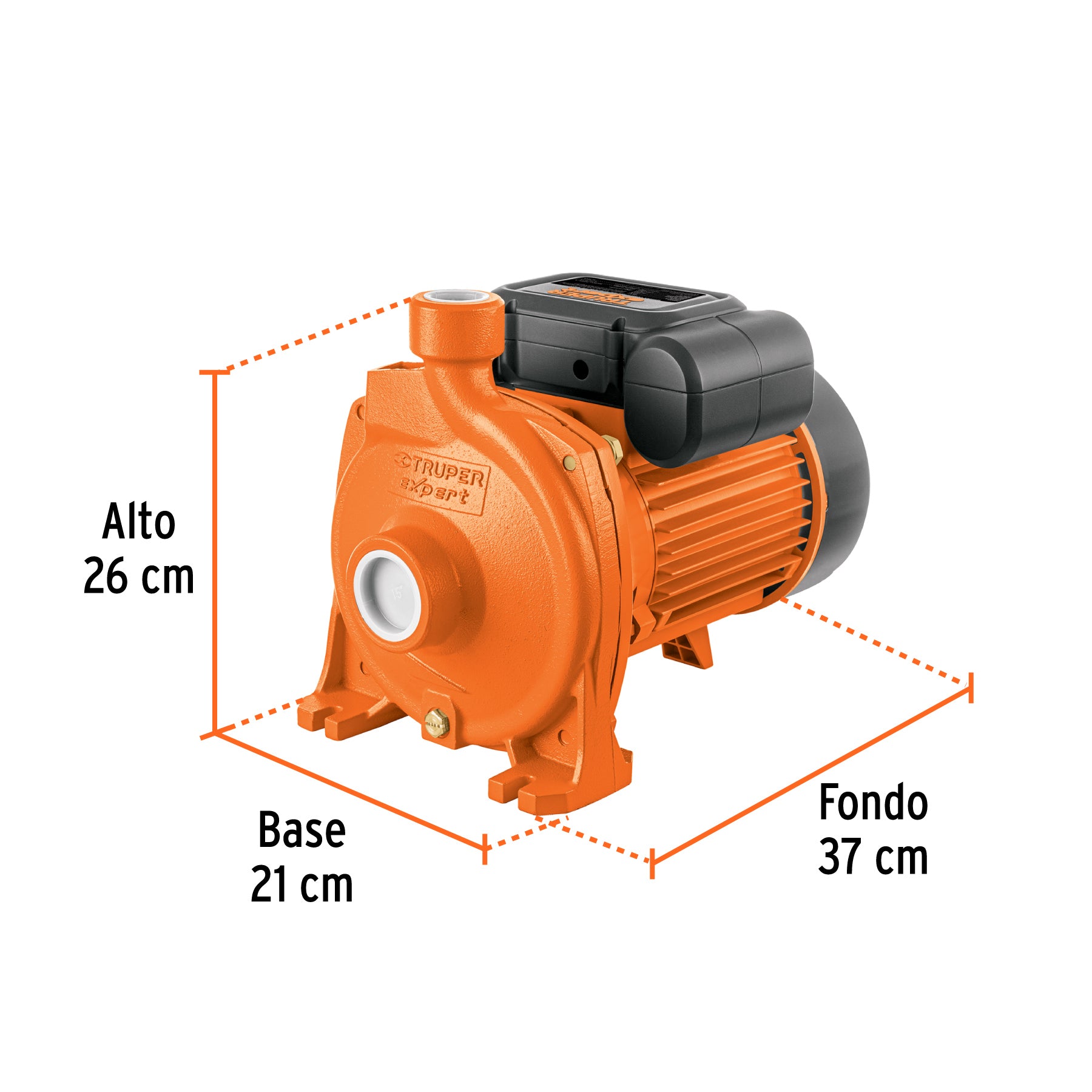 Bomba centrífuga para agua modelo europeo, 2 HP, EXPERT