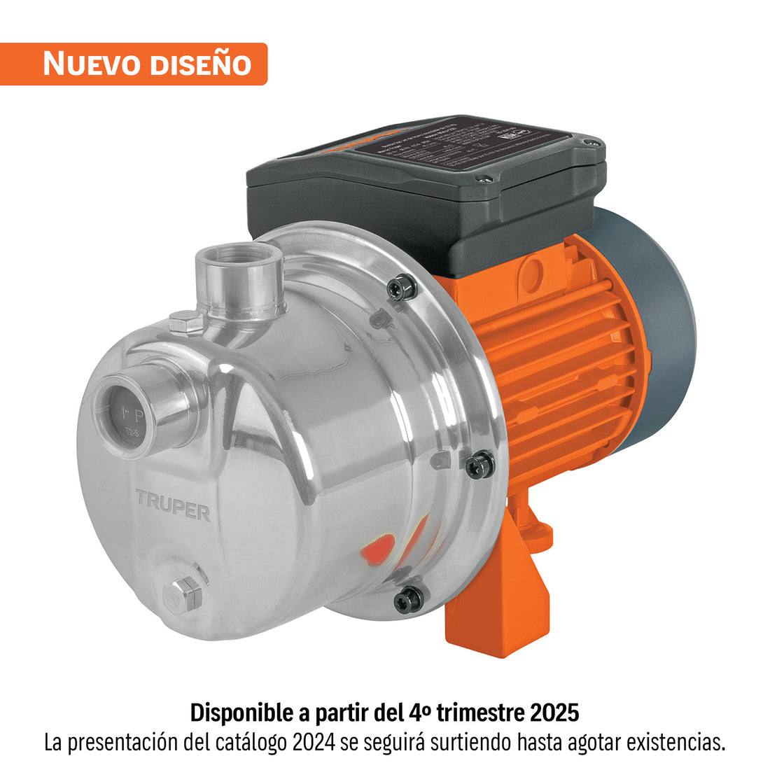Bomba tipo jet, cabezal de acero inoxidable, 1/2 HP, TRUPER