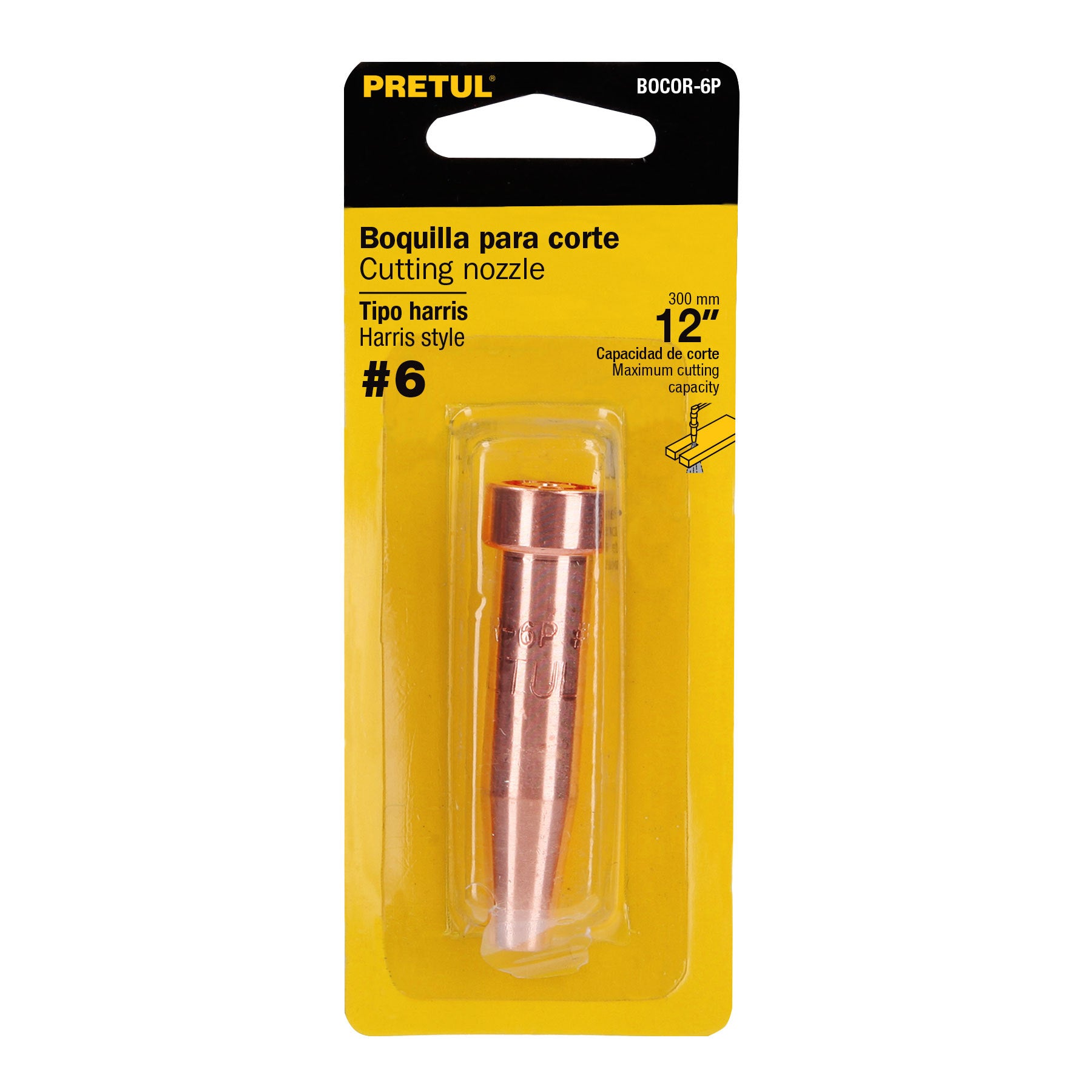 Boquilla 6 para corte con acetileno, PRETUL