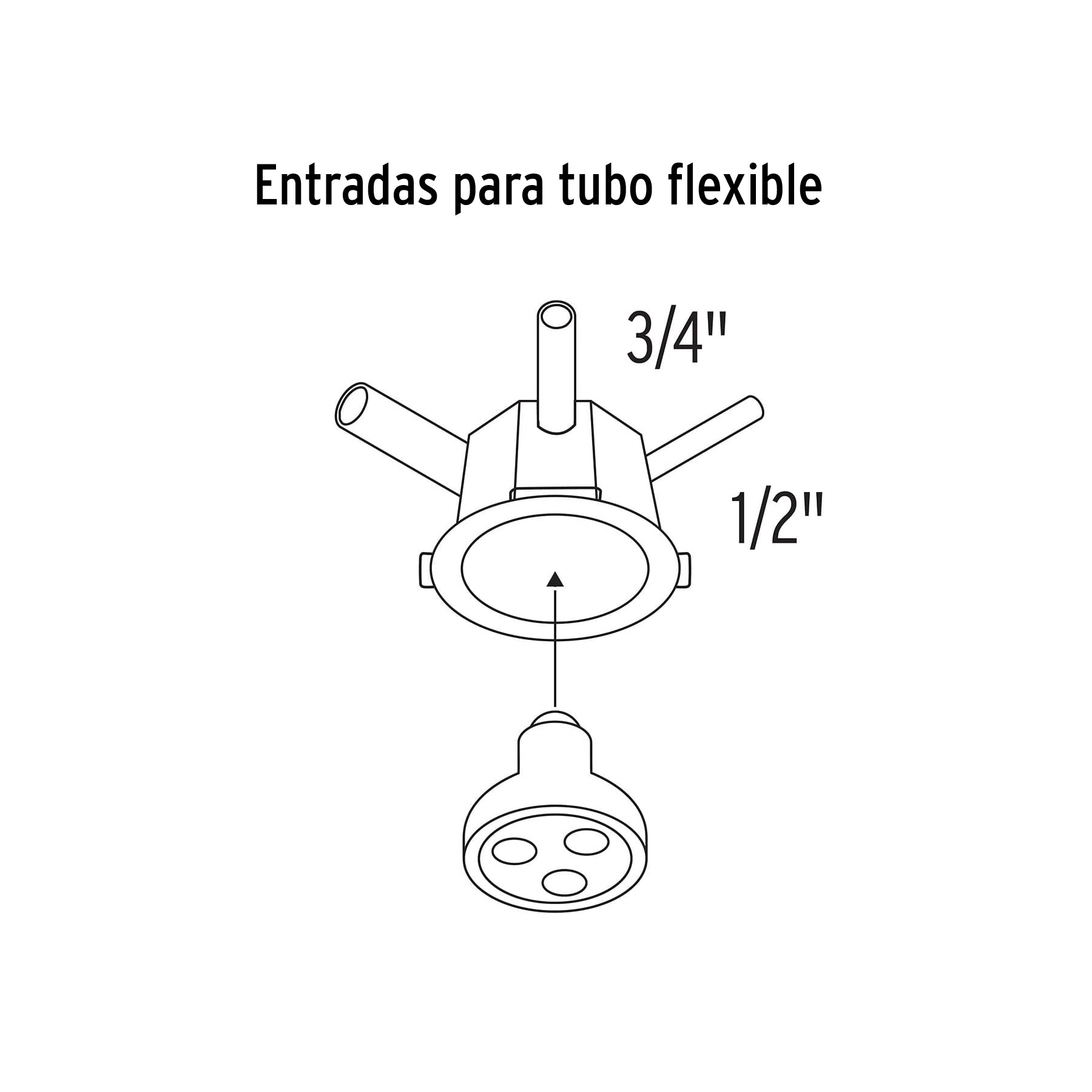 Mini bote integral 10 cm, aro interno de 8.5 cm, VOLTECK