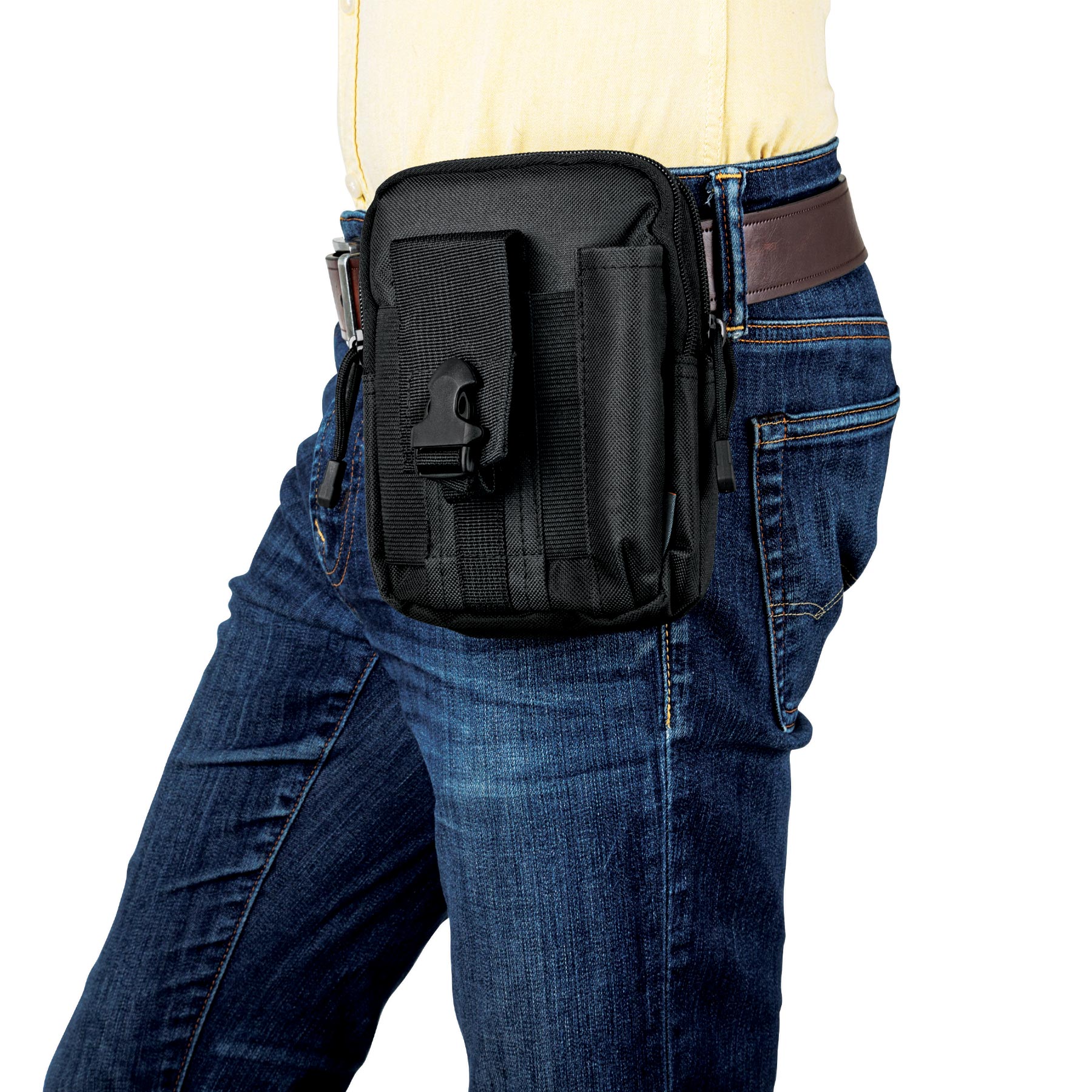 Bolso táctico negro para cinturón, TRUPER