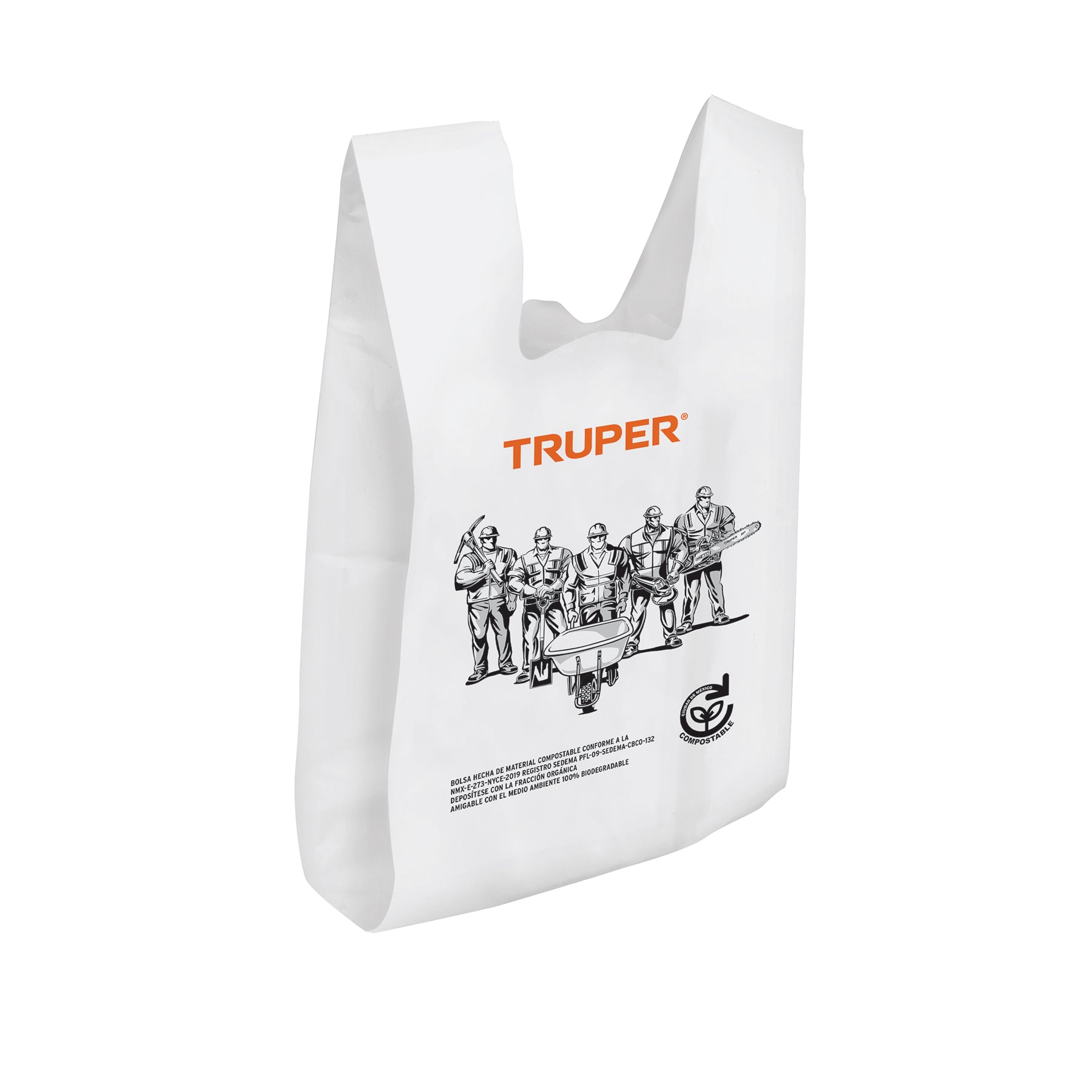 100 bolsas plásticas biodegradables de 20 x 40 cm, TRUPER