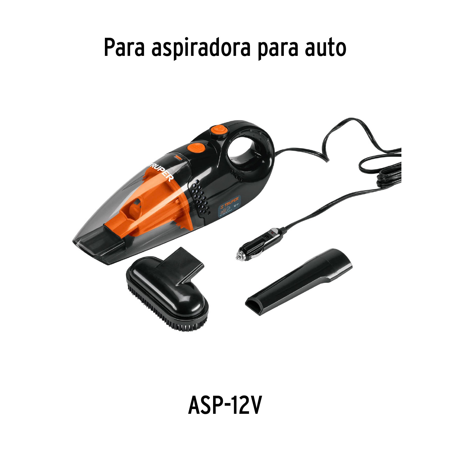 Boquilla para aspiradora de auto, ASP-12V, TRUPER