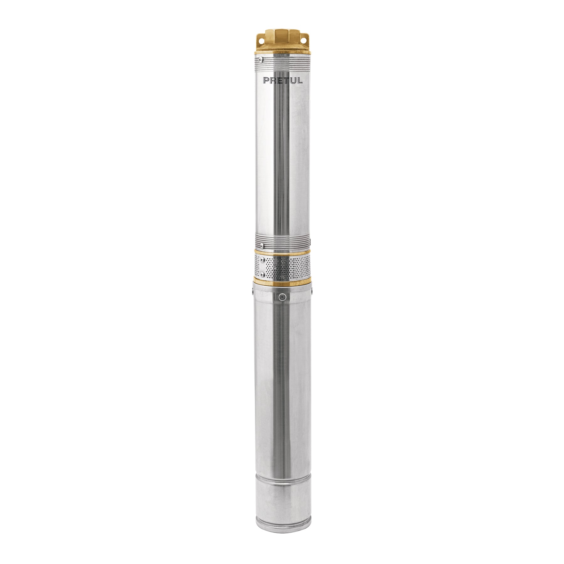 Bomba sumergible tipo bala 4", 1-1/2HP, uso agrícola, PRETUL