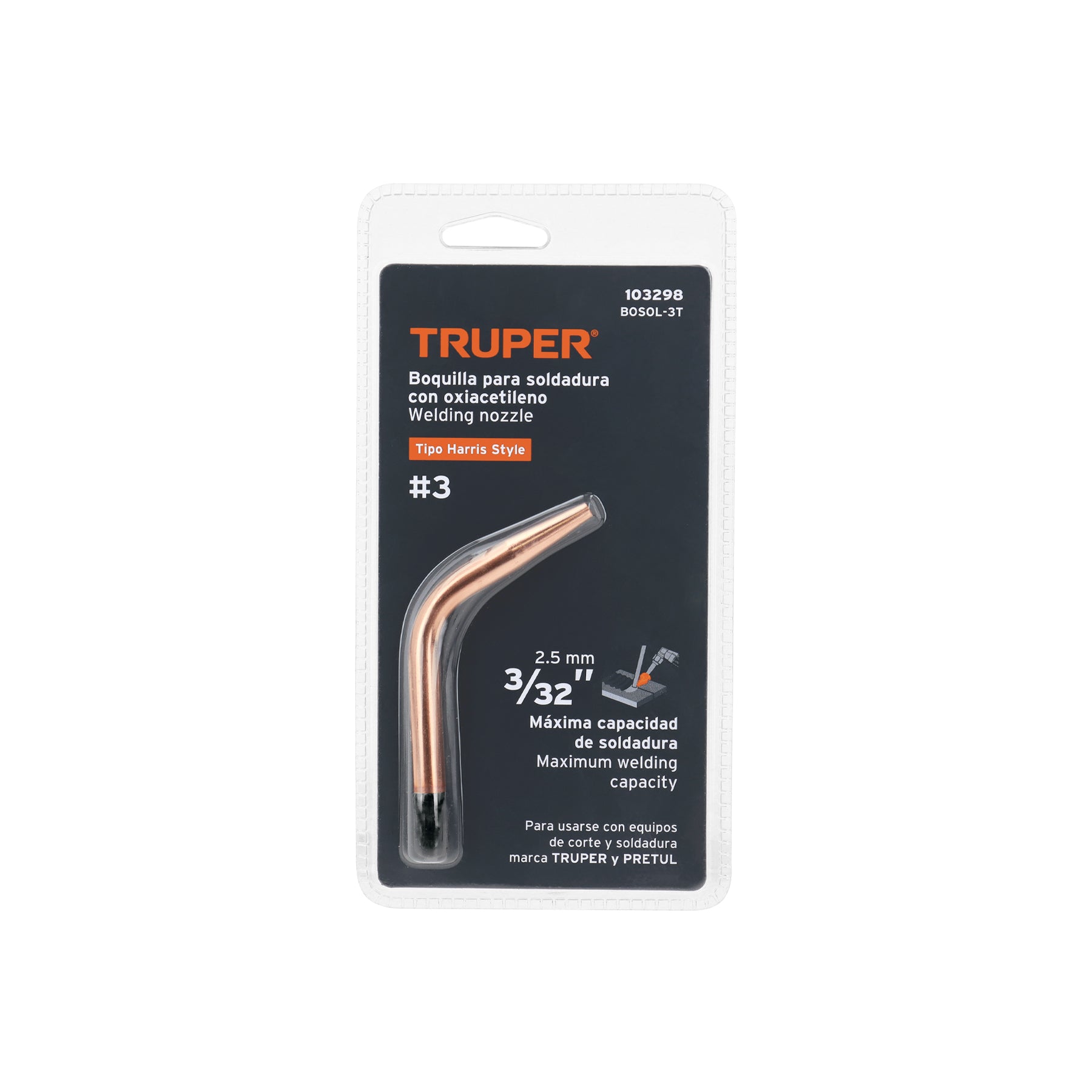 Boquilla 3 para soldar con acetileno, TRUPER