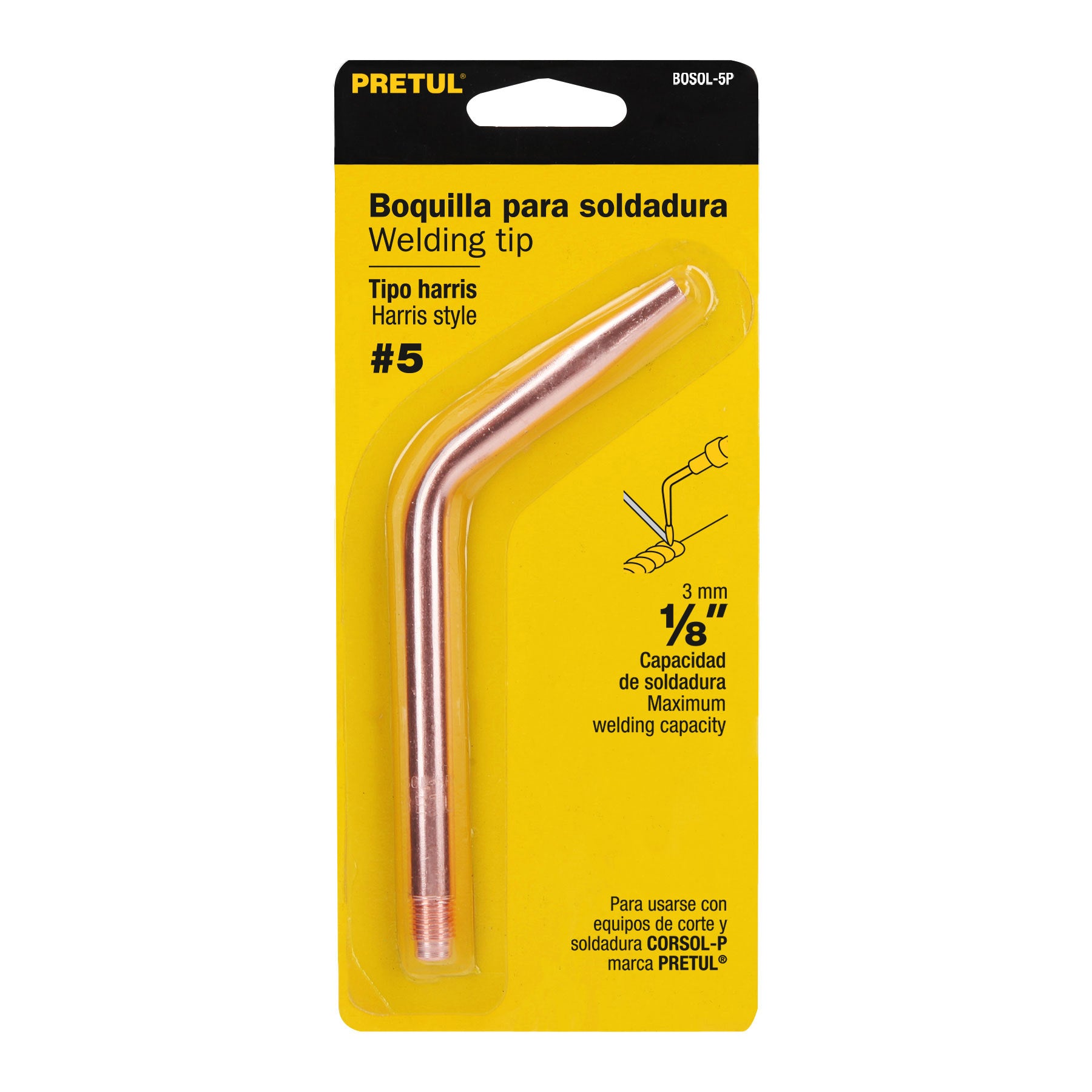 Boquilla 5 para soldar con acetileno, PRETUL