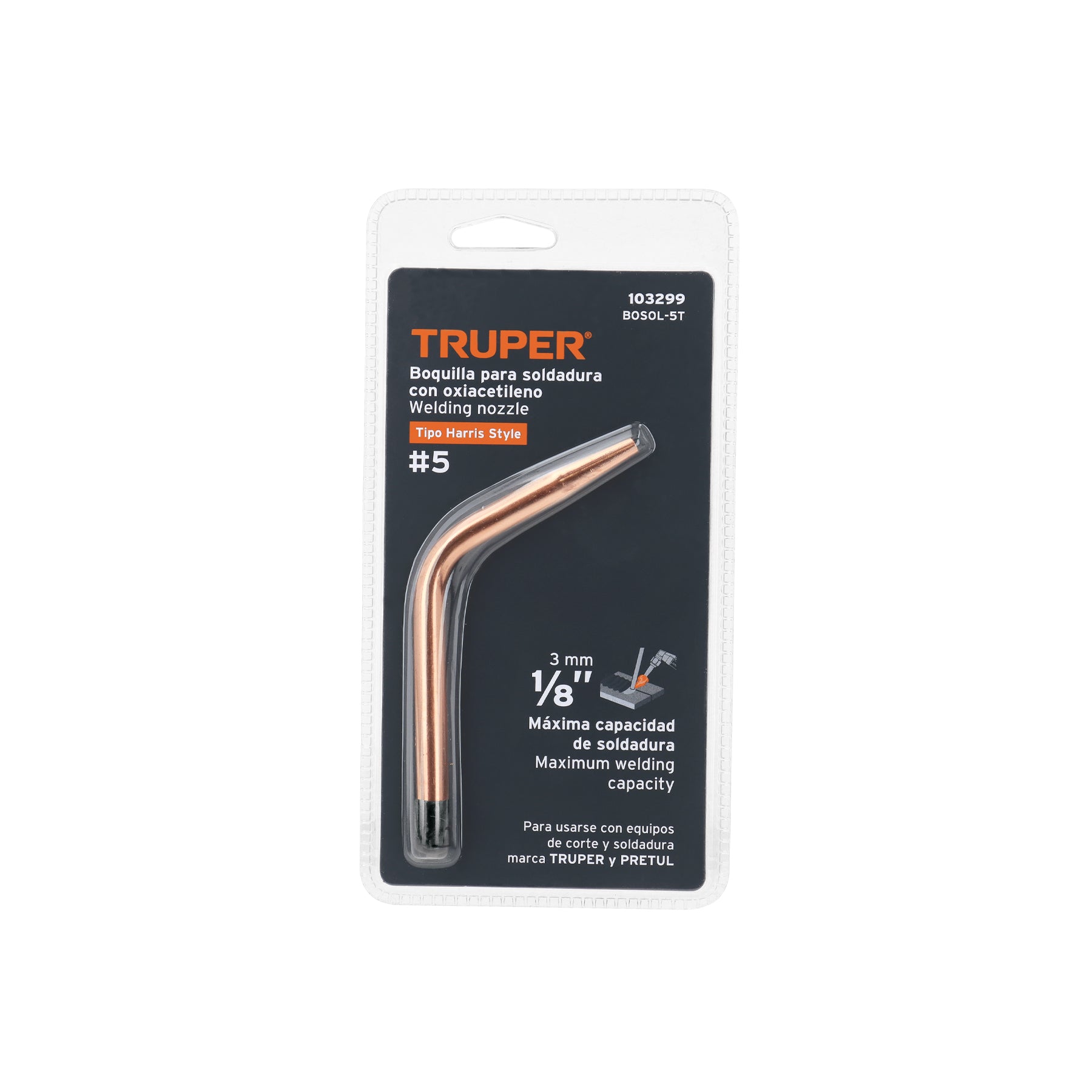 Boquilla 5 para soldar con acetileno, TRUPER