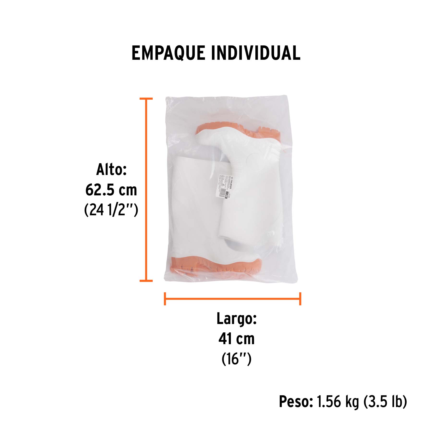 Botas sanitarias 25, TRUPER - Empaque