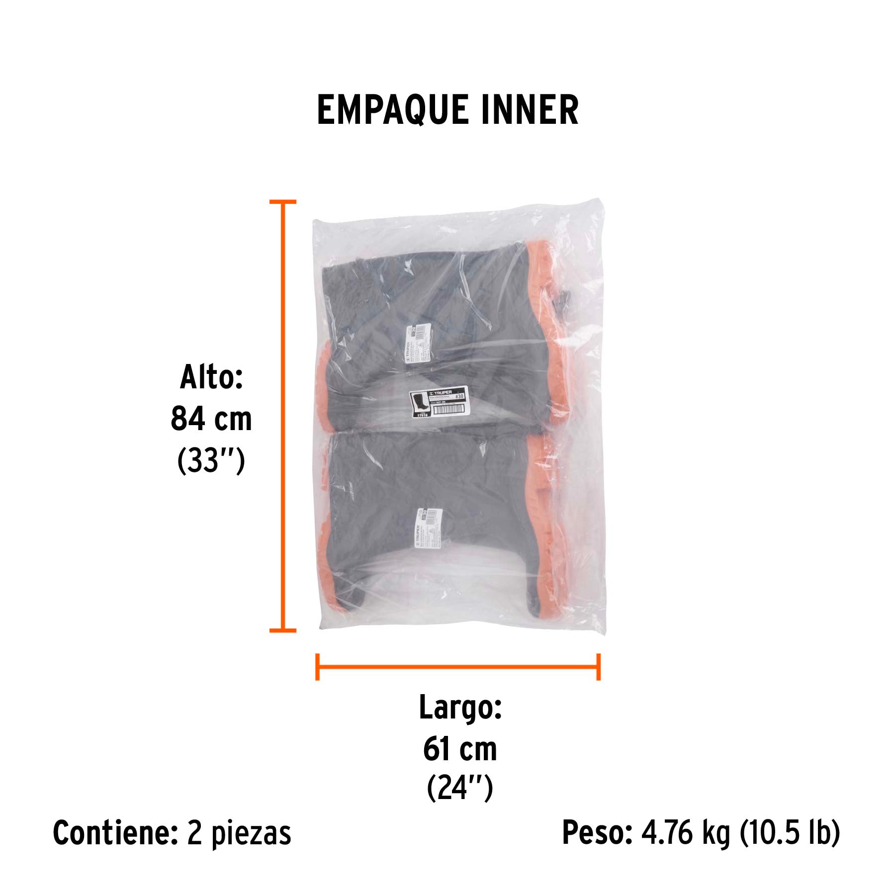 Botas industriales 30, TRUPER - Empaque