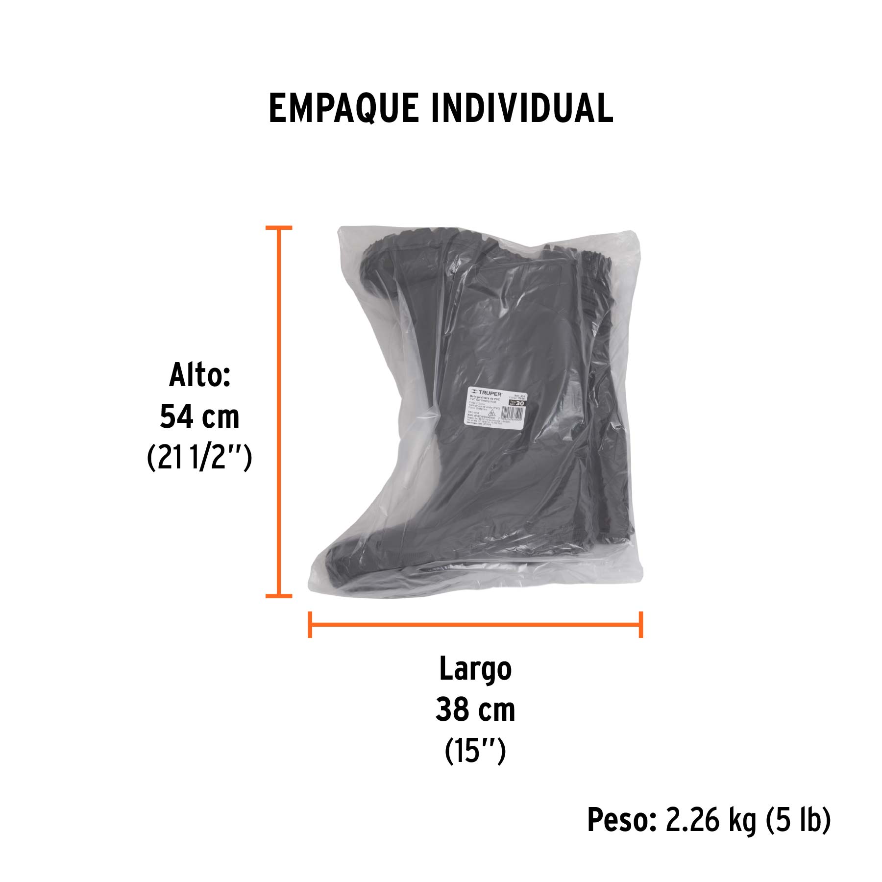 Botas jardineras 30, TRUPER - Empaque