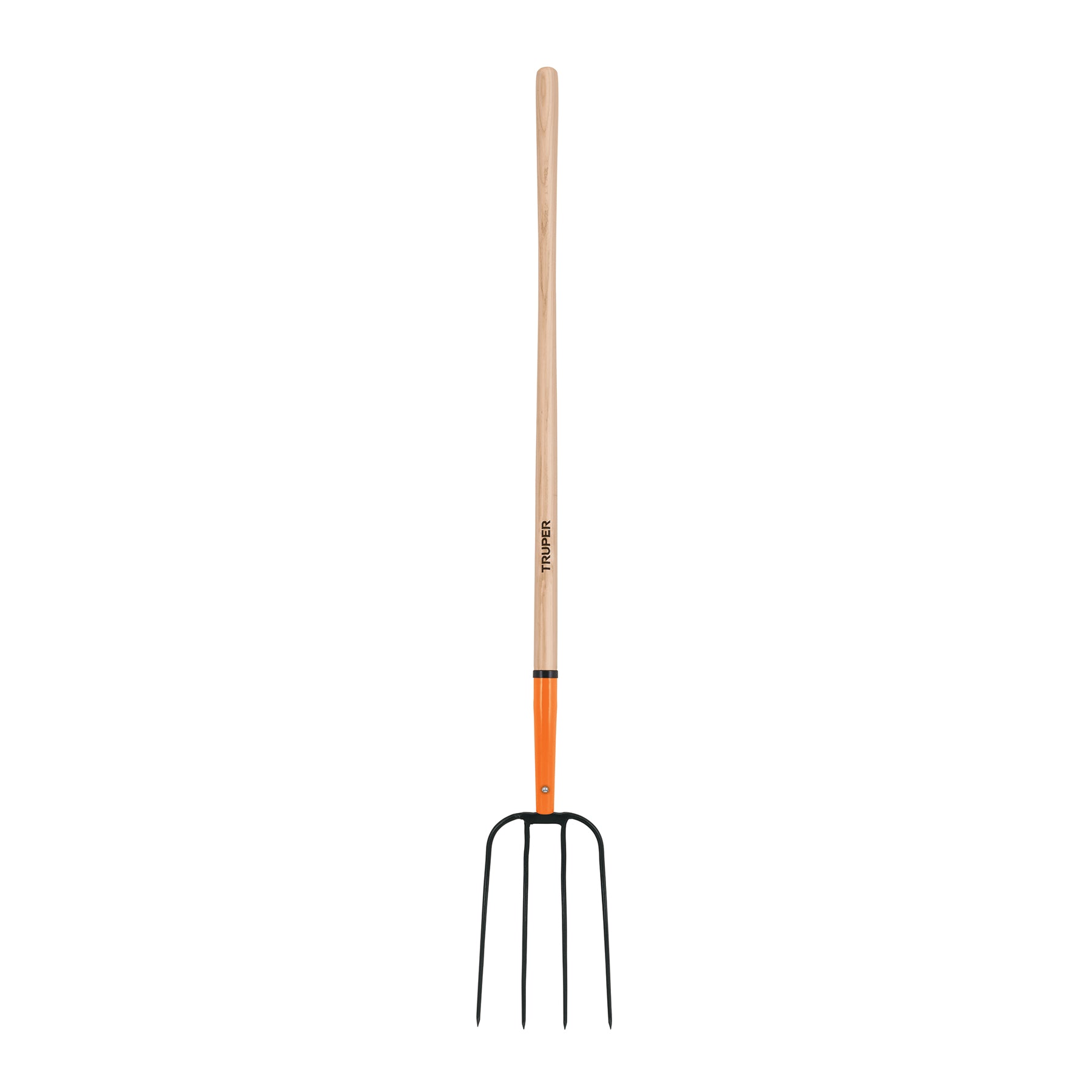 Bieldo para paja, 4 dientes, mango largo 48", TRUPER