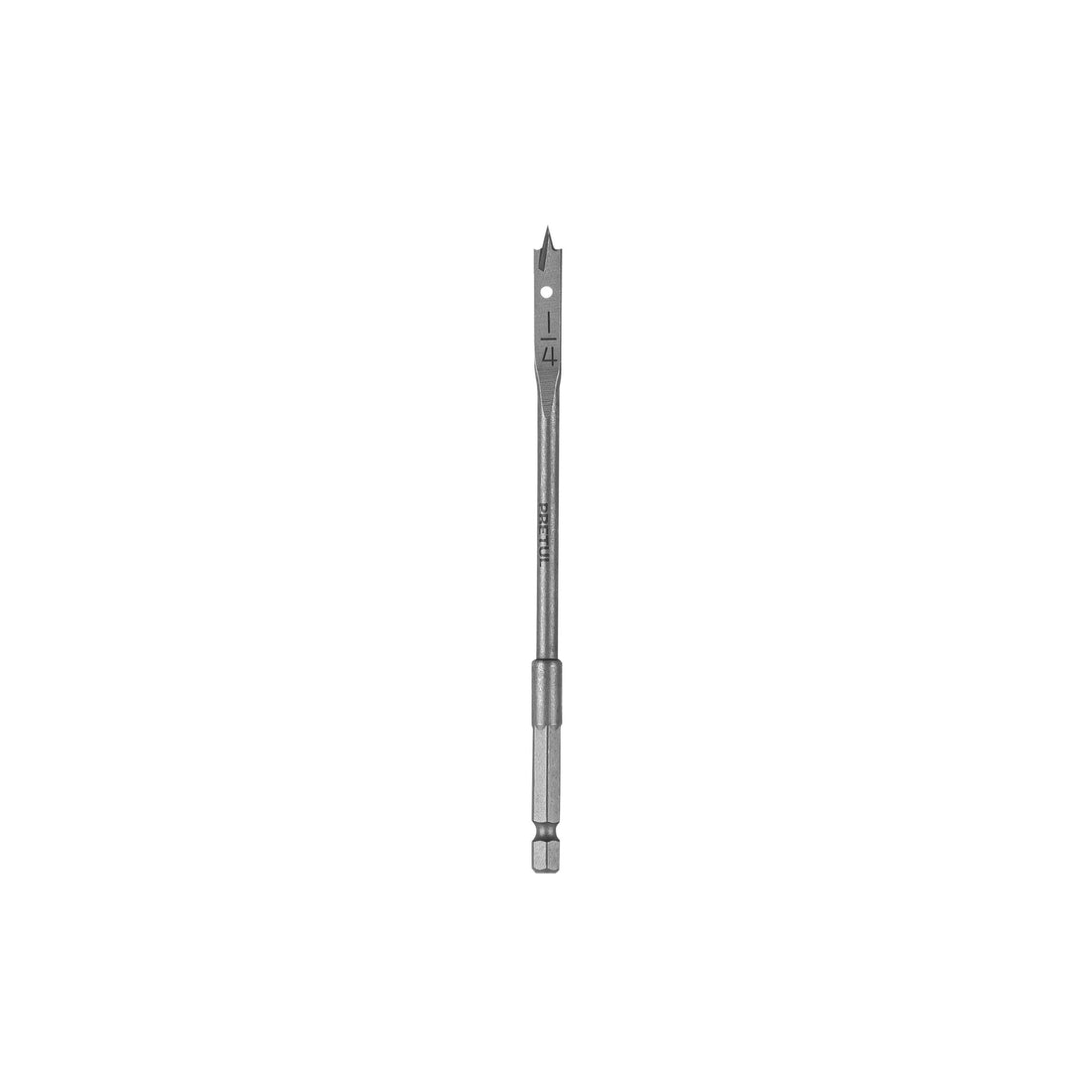 Broca plana de manita 1/4" para madera, PRETUL
