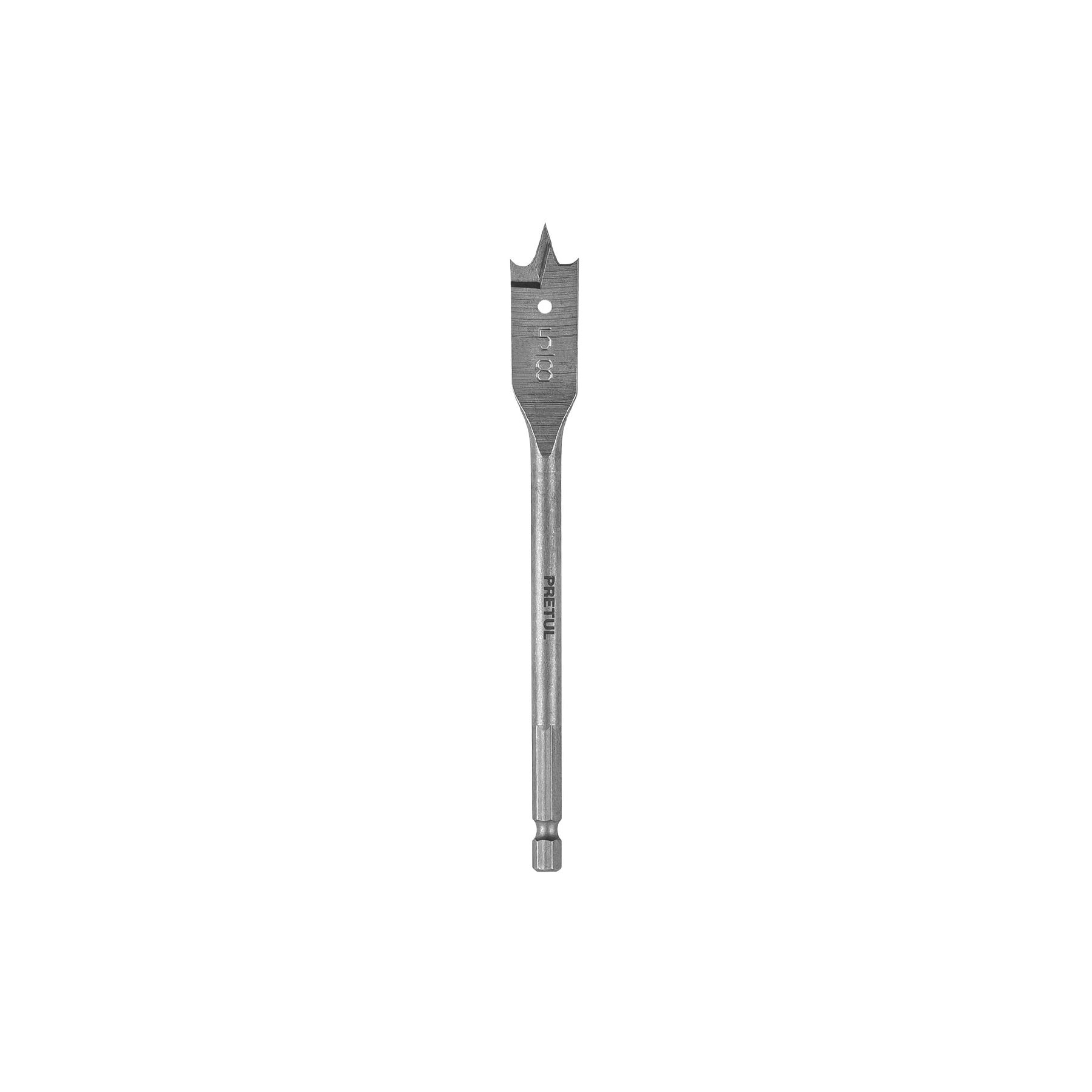 Broca plana de manita 5/8" para madera, PRETUL