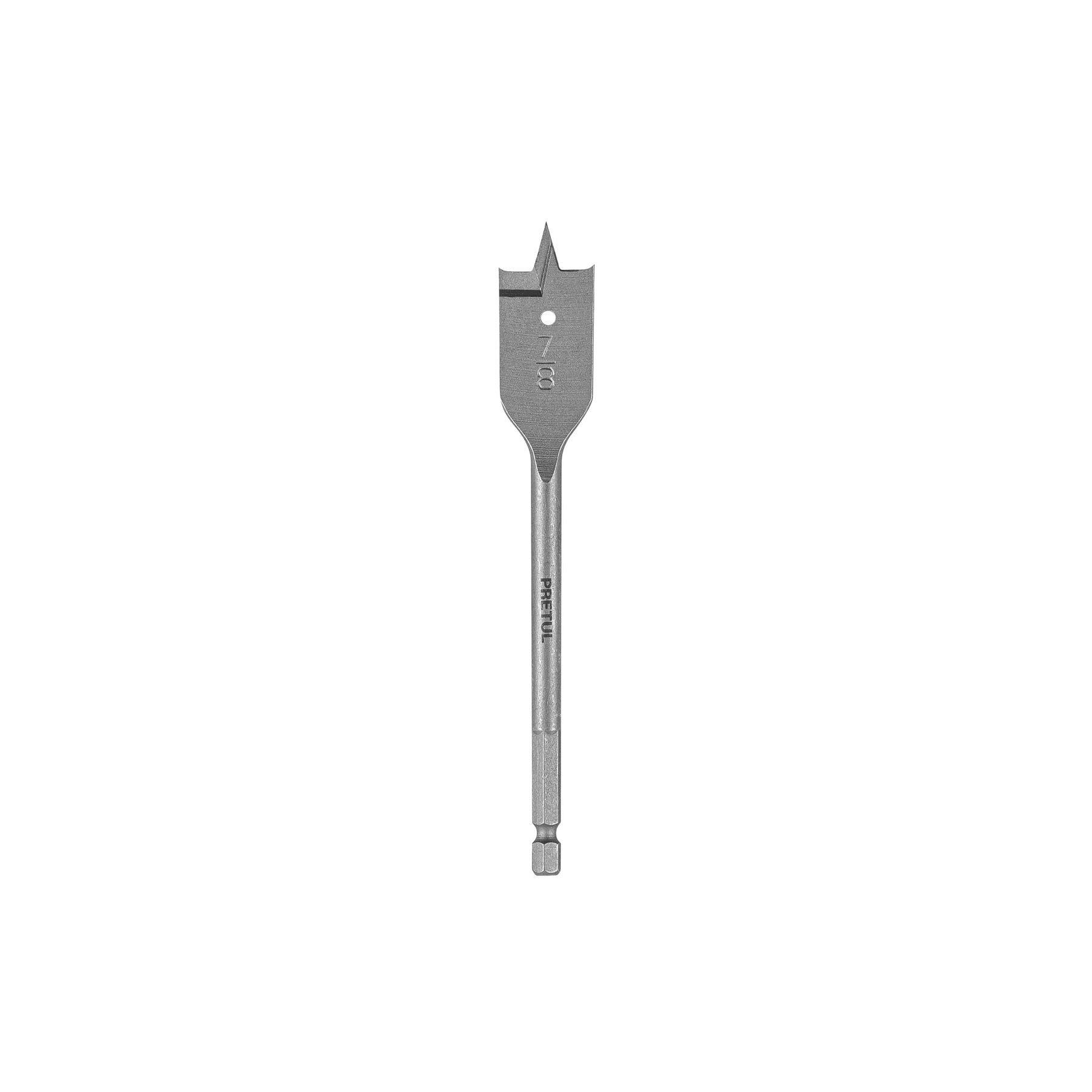 Broca plana de manita 7/8" para madera, PRETUL