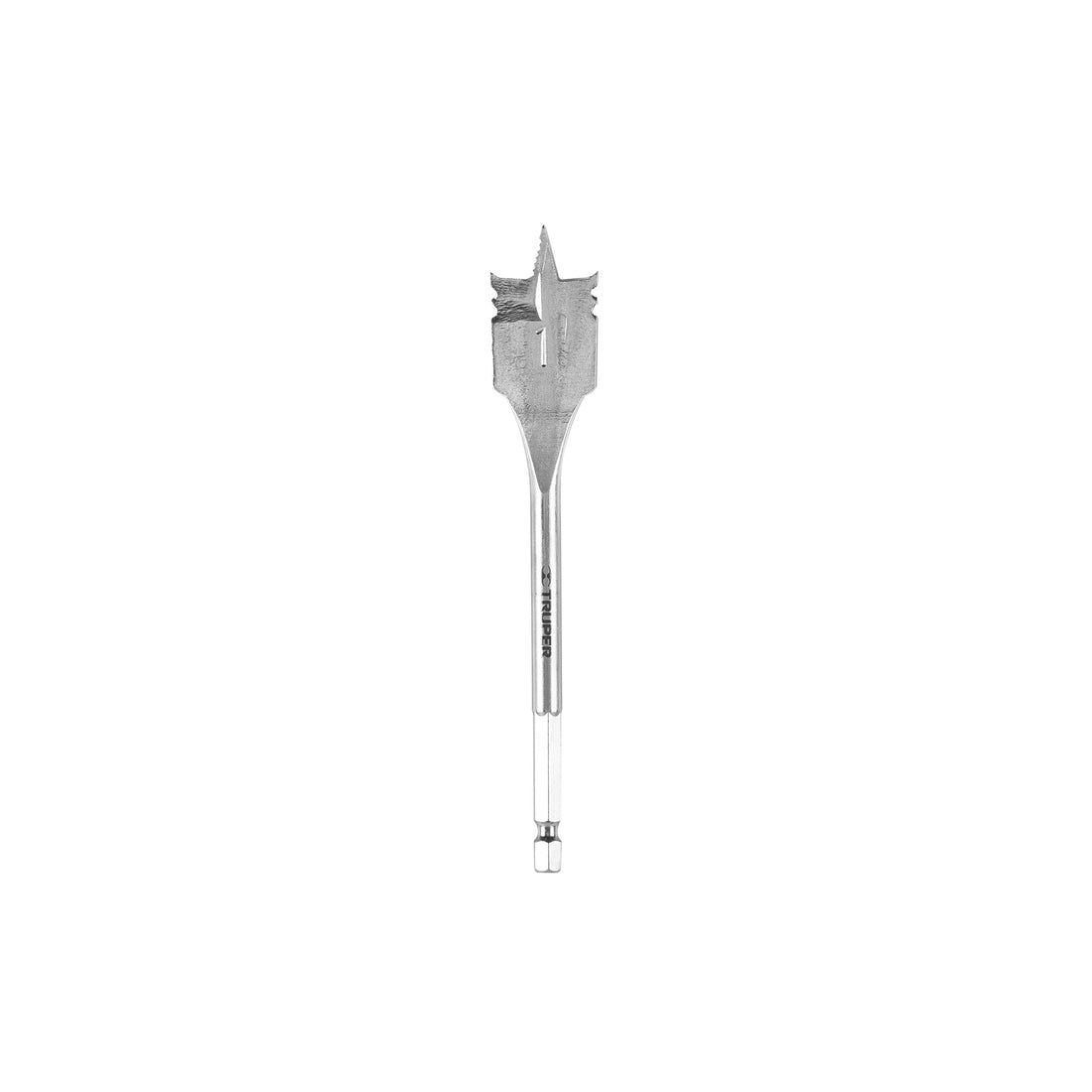Broca plana de manita 1" para madera, TRUPER