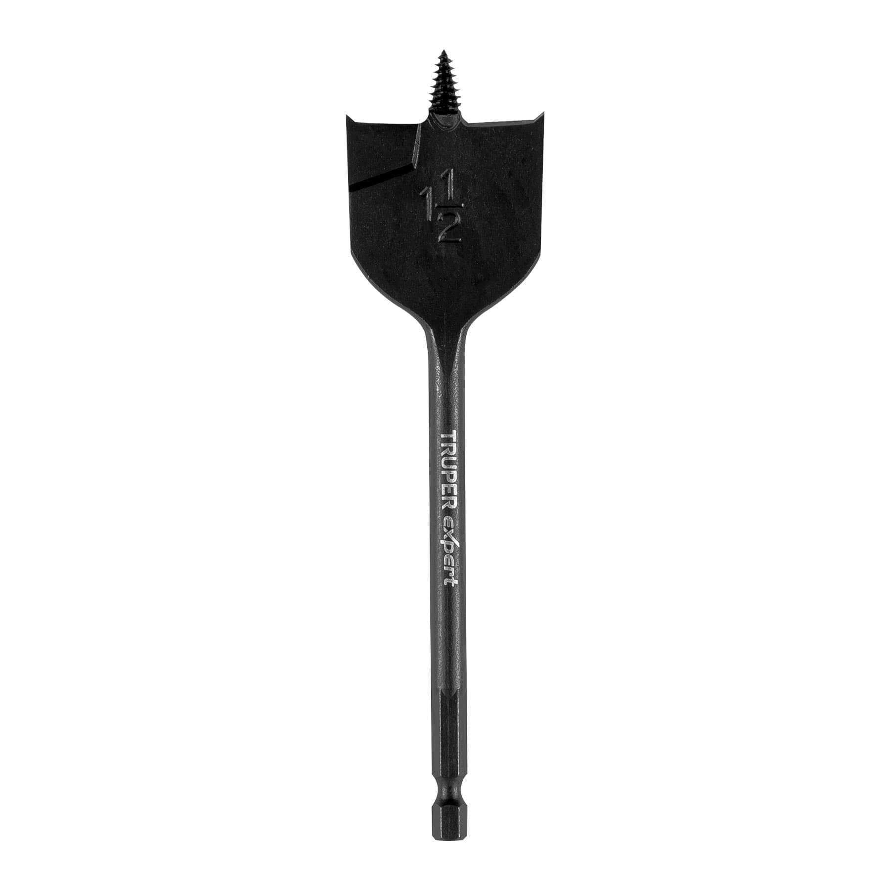 Broca plana de manita 1-1/2" para madera, TRUPER EXPERT
