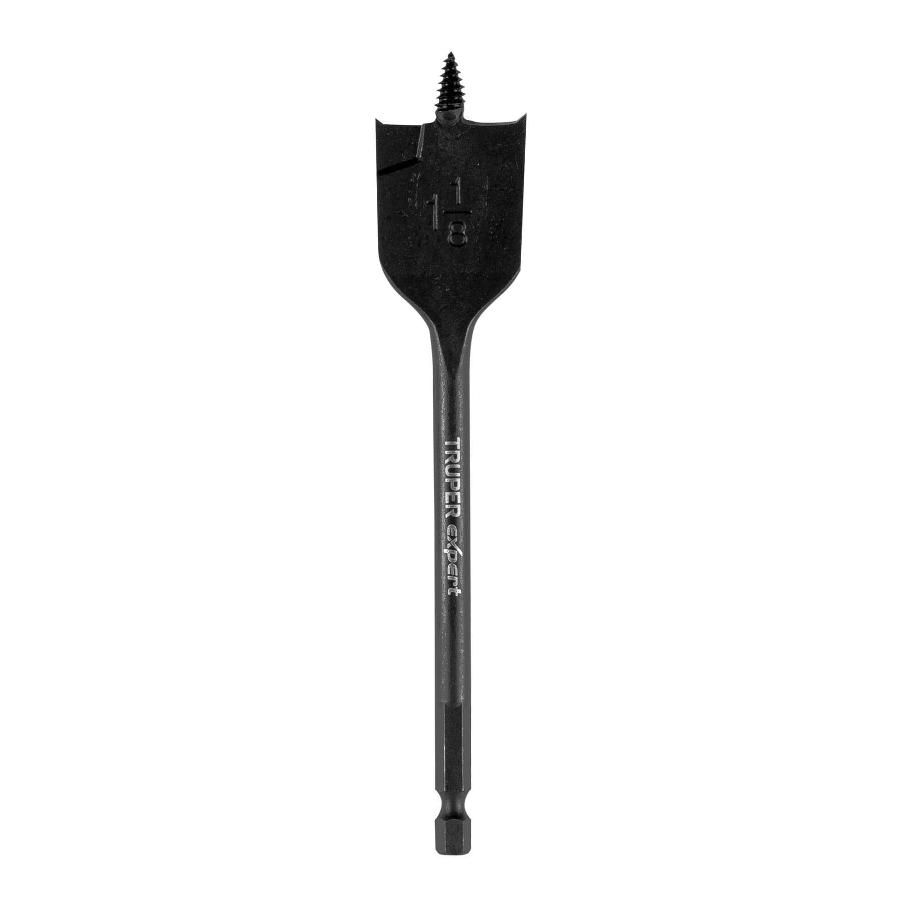Broca plana de manita 1-1/8" para madera, TRUPER EXPERT